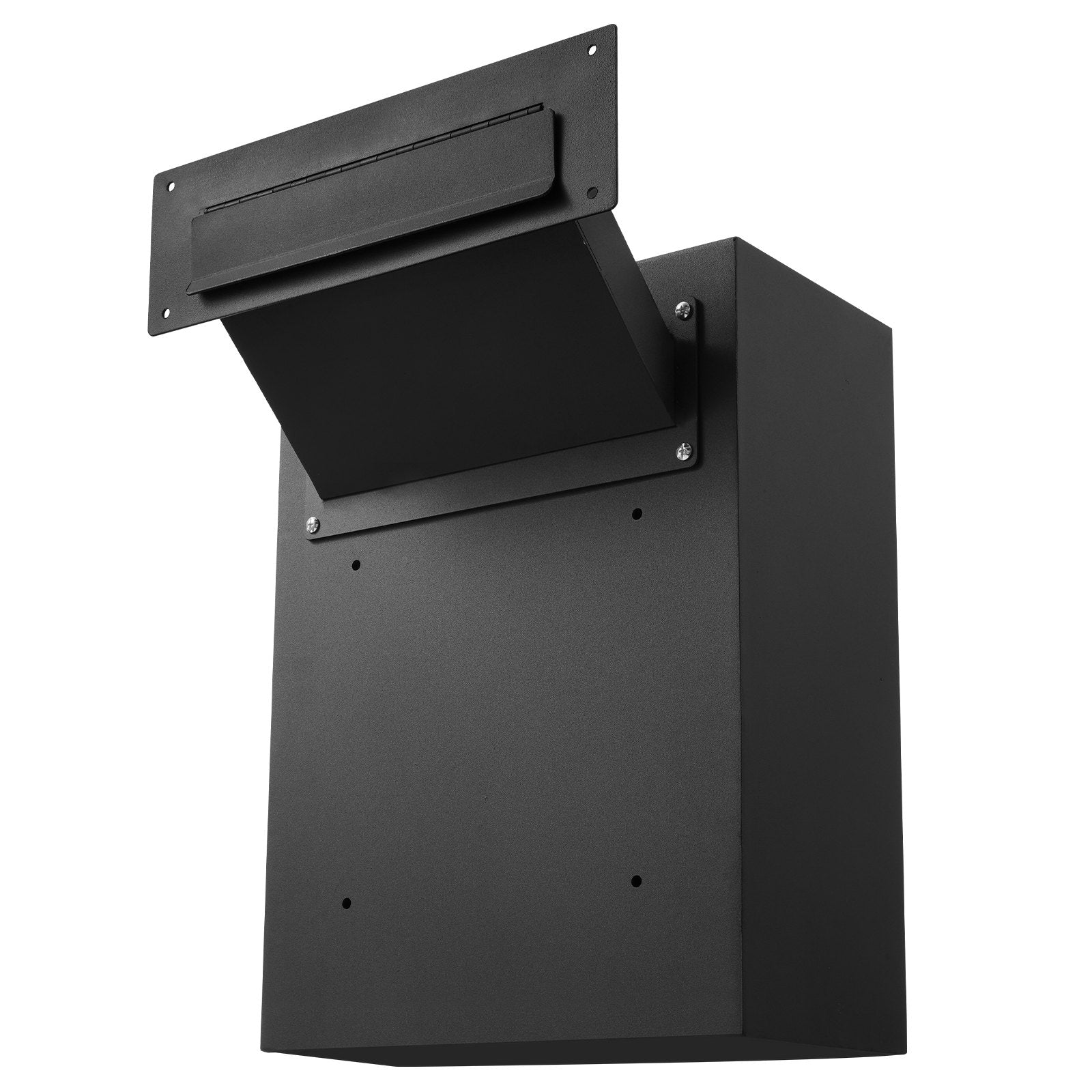 VEVOR Through The Wall Drop Box, Heavy Duty Steel Through the Wall Mailbox with 2.8-7.9" 13" Combination Lock, 13x7x17" Mail Drop Box, Black 11