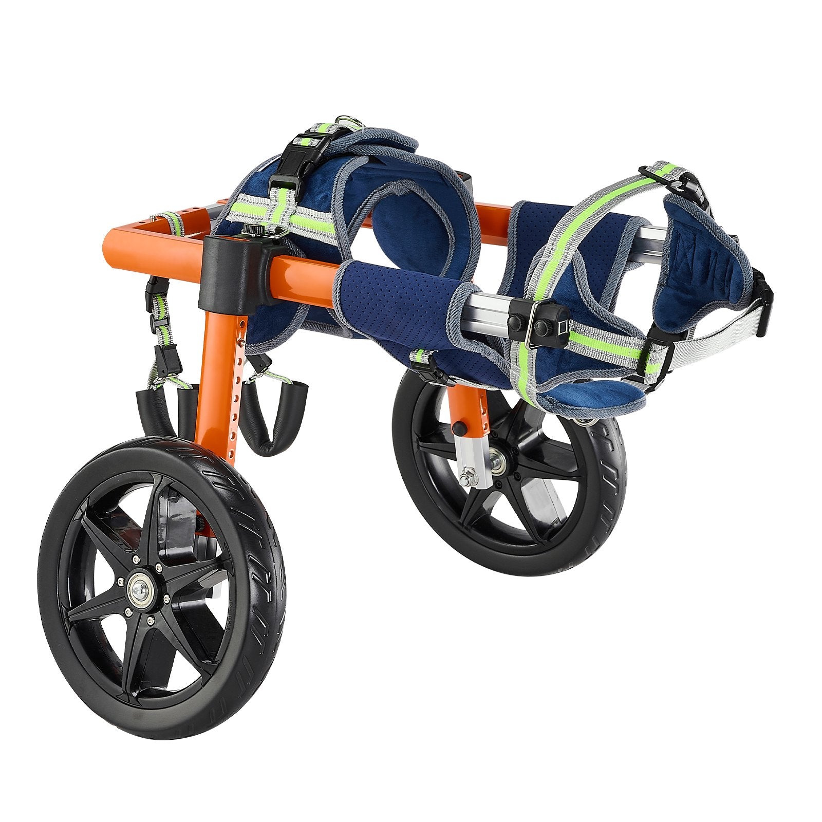 VEVOR Dog Wheelchair for Back Legs, Lightweight 2 Wheels Pet Wheelchair, Height, Width & Length Adjustable, Dog Cart with Shock-Absorbing Wheels, for Injured, Disabled Dogs 15.8-21.7 kg, Medium 9