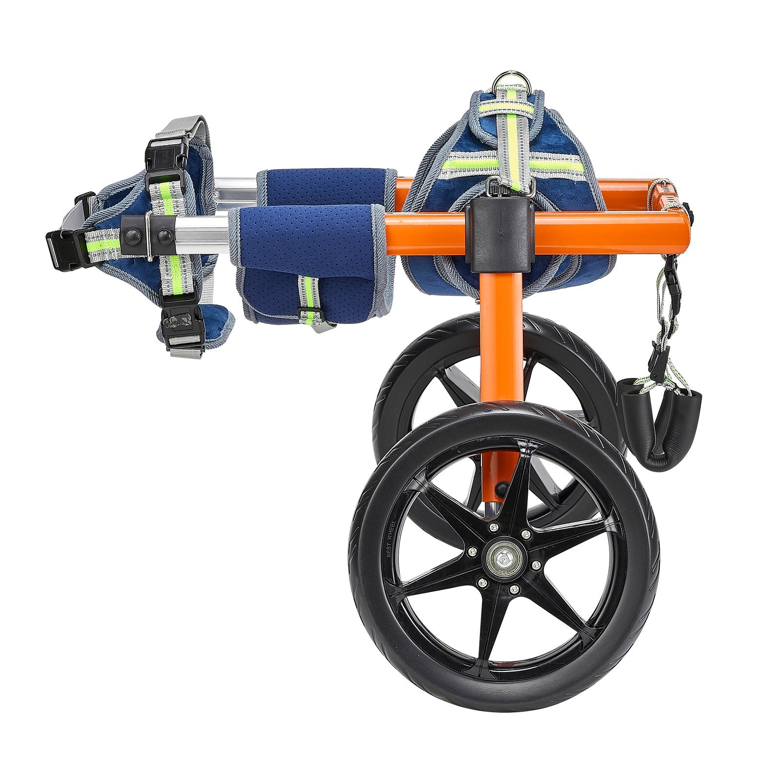 VEVOR Dog Wheelchair for Back Legs, Lightweight 2 Wheels Pet Wheelchair, Height, Width & Length Adjustable, Dog Cart with Shock-Absorbing Wheels, for Injured, Disabled Dogs 15.8-21.7 kg, Medium 11