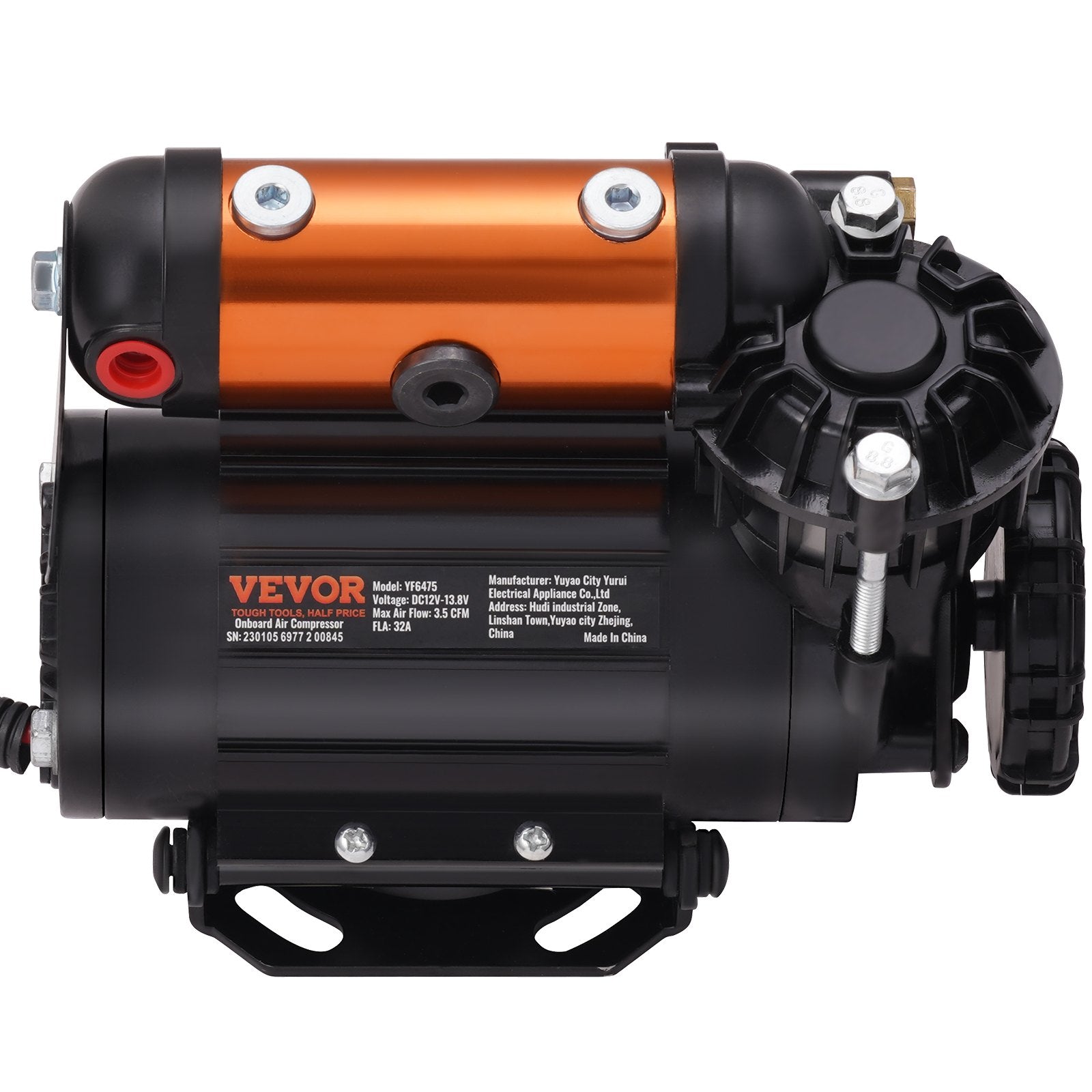 VEVOR Onboard Air Compressor Kit 150PSI Offroad Air Compressor Portable Tire Inflator Heavy Duty 3.5CFM Air Pump for Jeep SUV 4x4 Vehicle Compatibility with Air tools, Air horns, Lockers 9