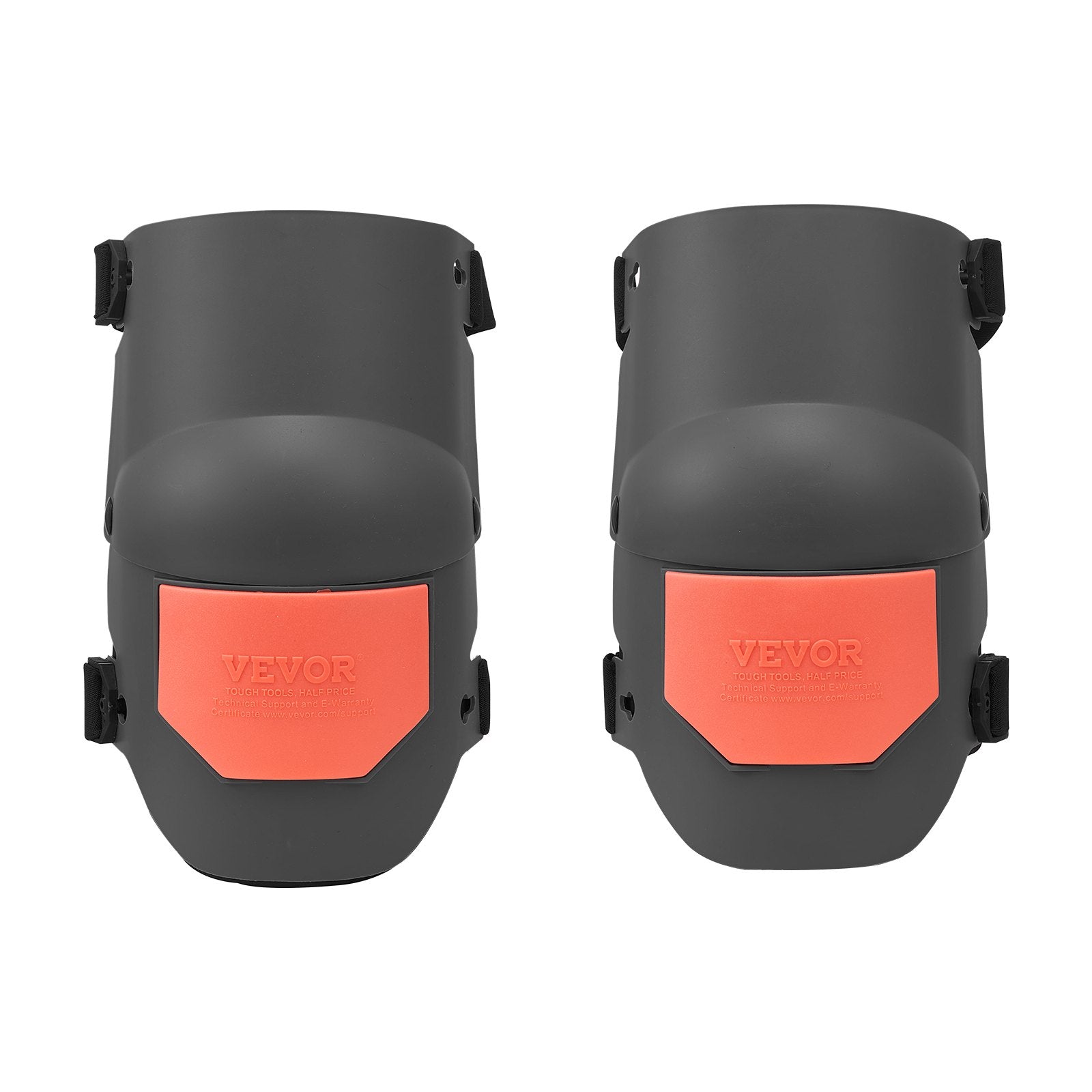 VEVOR Knee Pads for Work, Extra Thick Construction Knee Pads with Foam Cushion - Pro Protection & Comfort, Work Knee Pads|Gardening Knee Pads|Flooring Knee Pads| for Men & Women, Black and Orange 10
