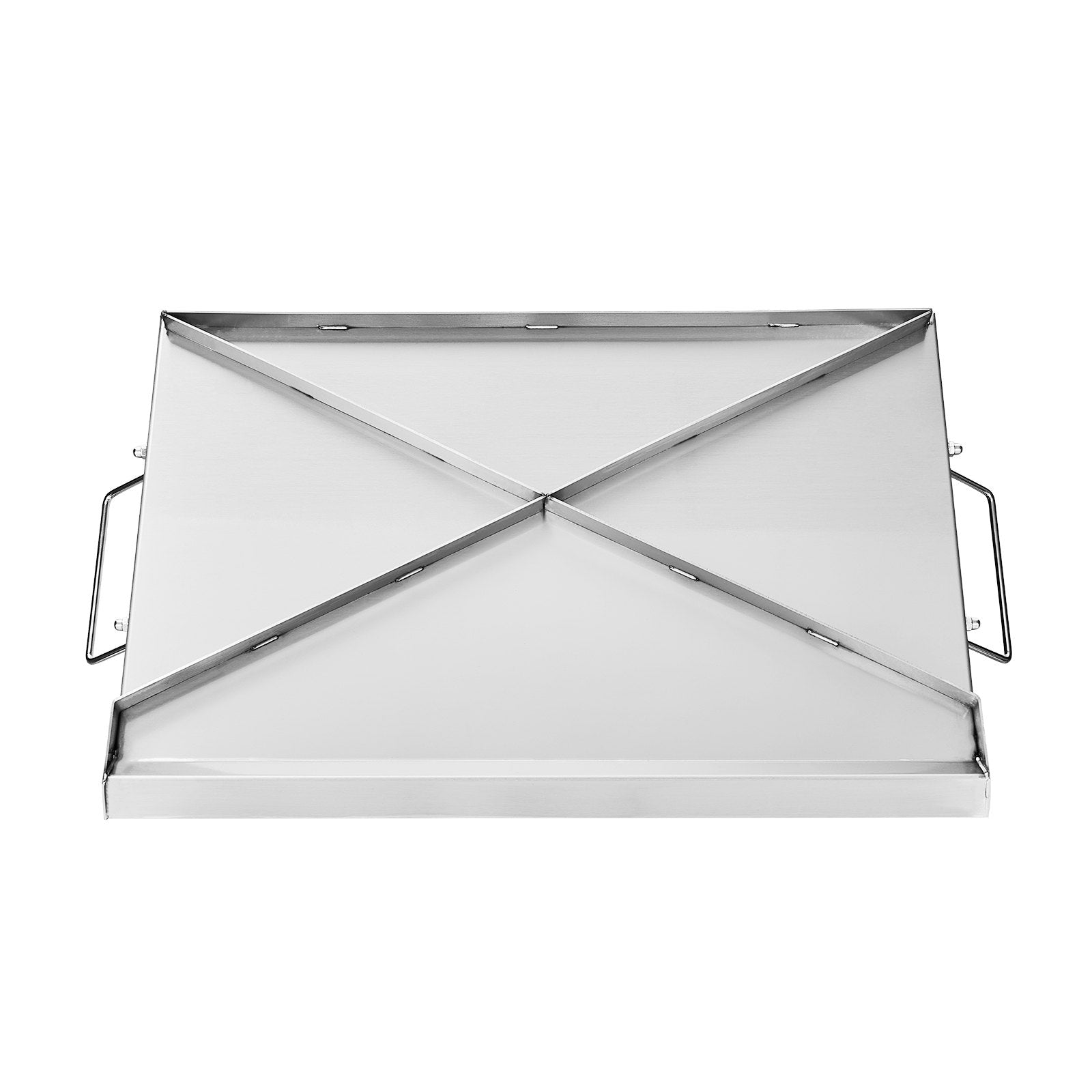 VEVOR Stainless Steel Griddle, 23x16 inch Universal Flat Top Rectangular Plate, Gas Grill Griddle for BBQ Grill, Teppanyaki, Portable Family Cookware with Handle, for Camping Tailgating Party 11