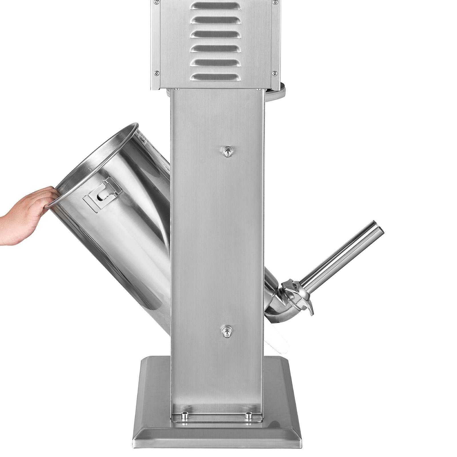 VEVOR Electric Sausage Stuffer, 33 LBS / 15 L Vertical Meat Stuffer, Stepless Speed Control and Foot Pedal, Stainless Steel Heavy Duty Sausage Filler with 4 Stuffing Tubes, for Commercial & Home Use 11