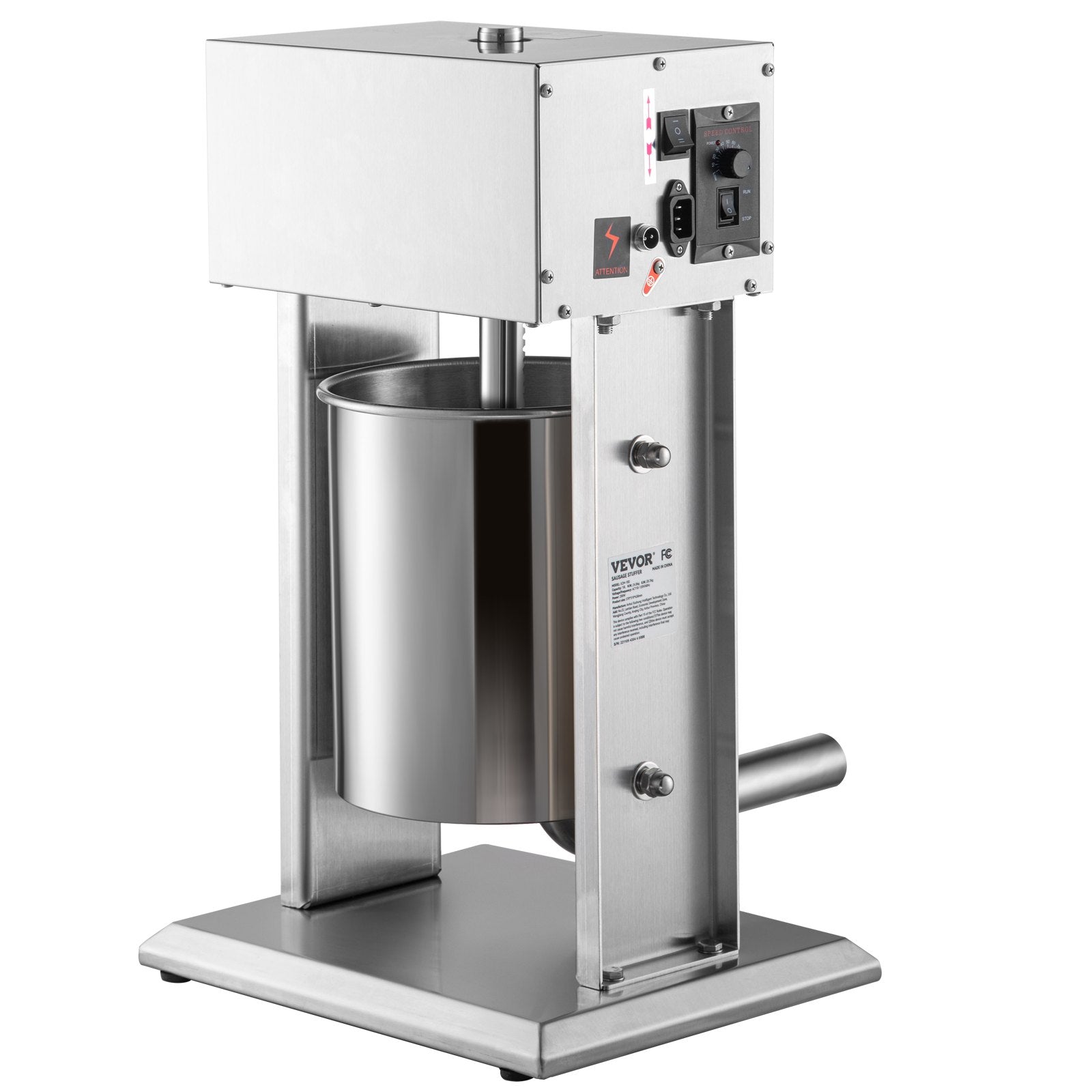 VEVOR Electric Sausage Stuffer 10L Variable Speed Sausage Maker Stainless Steel 11