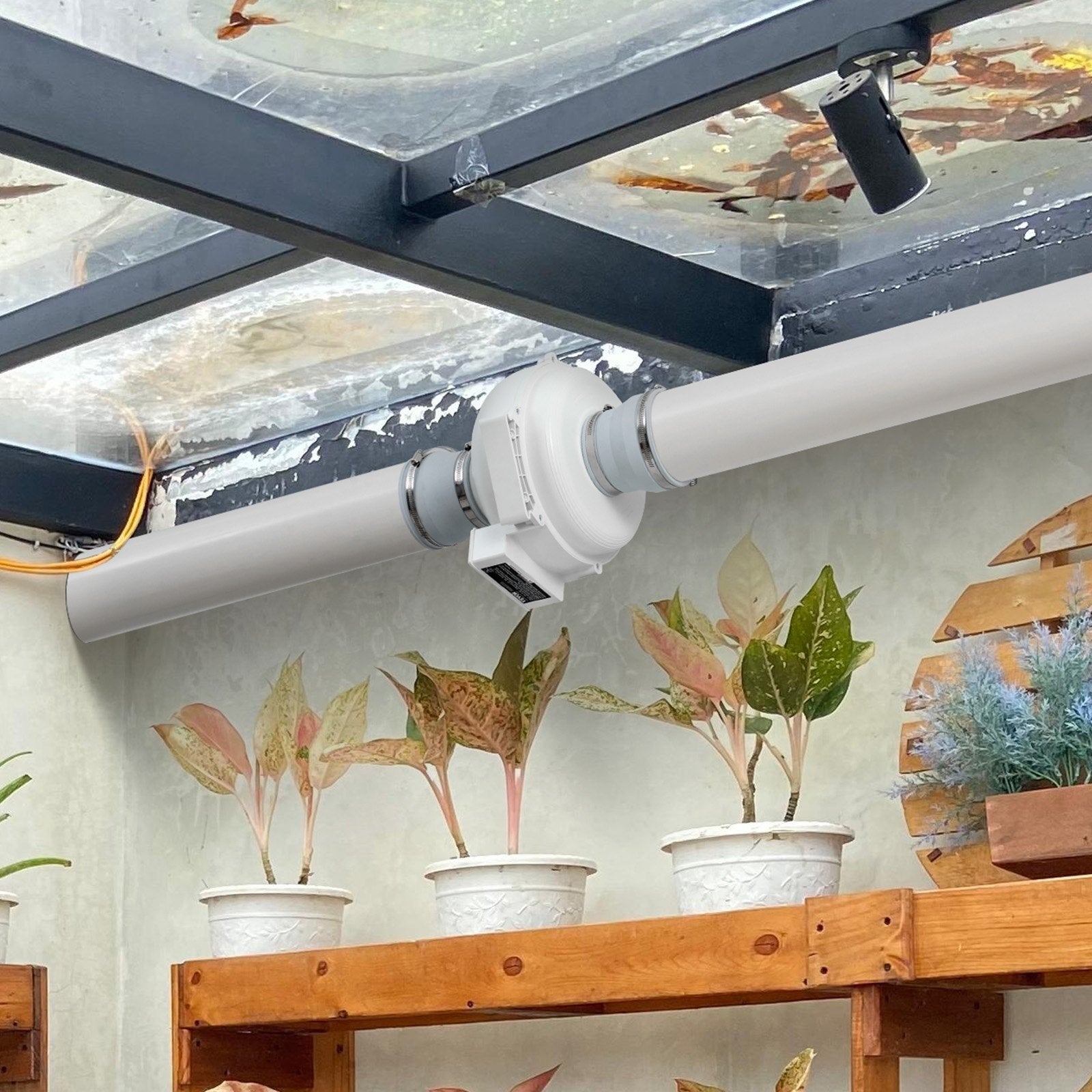 VEVOR 4" to 4.5" Radon Mitigation Fan System Kit Quiet 190 CFM Inline Duct Fan 7