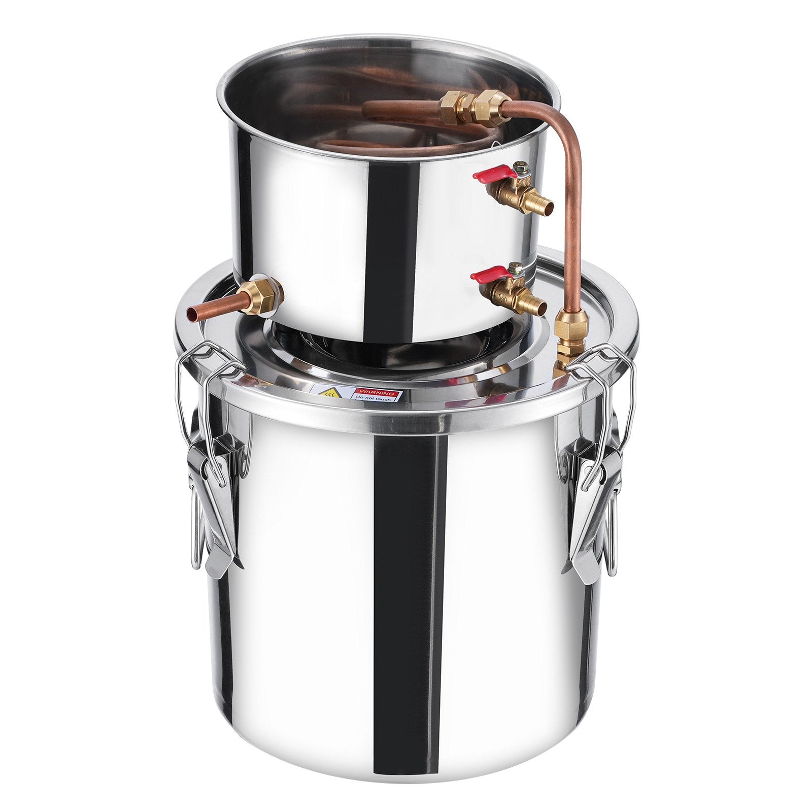 VEVOR Moonshine Still 3 Gal Water Alcohol Distiller Brewing Kit Stainless Steel 9