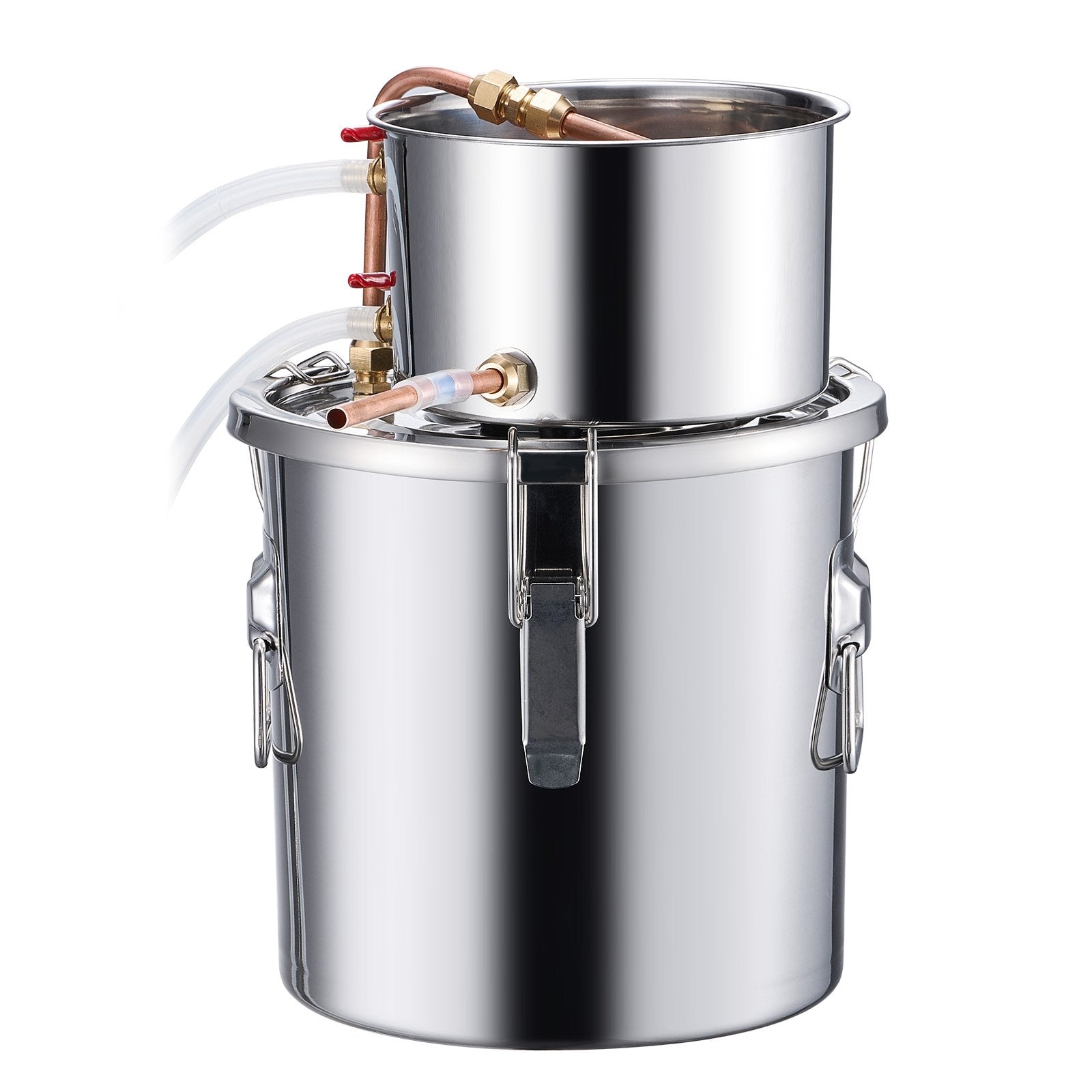 VEVOR Moonshine Still 3 Gal Water Alcohol Distiller Brewing Kit Stainless Steel 11