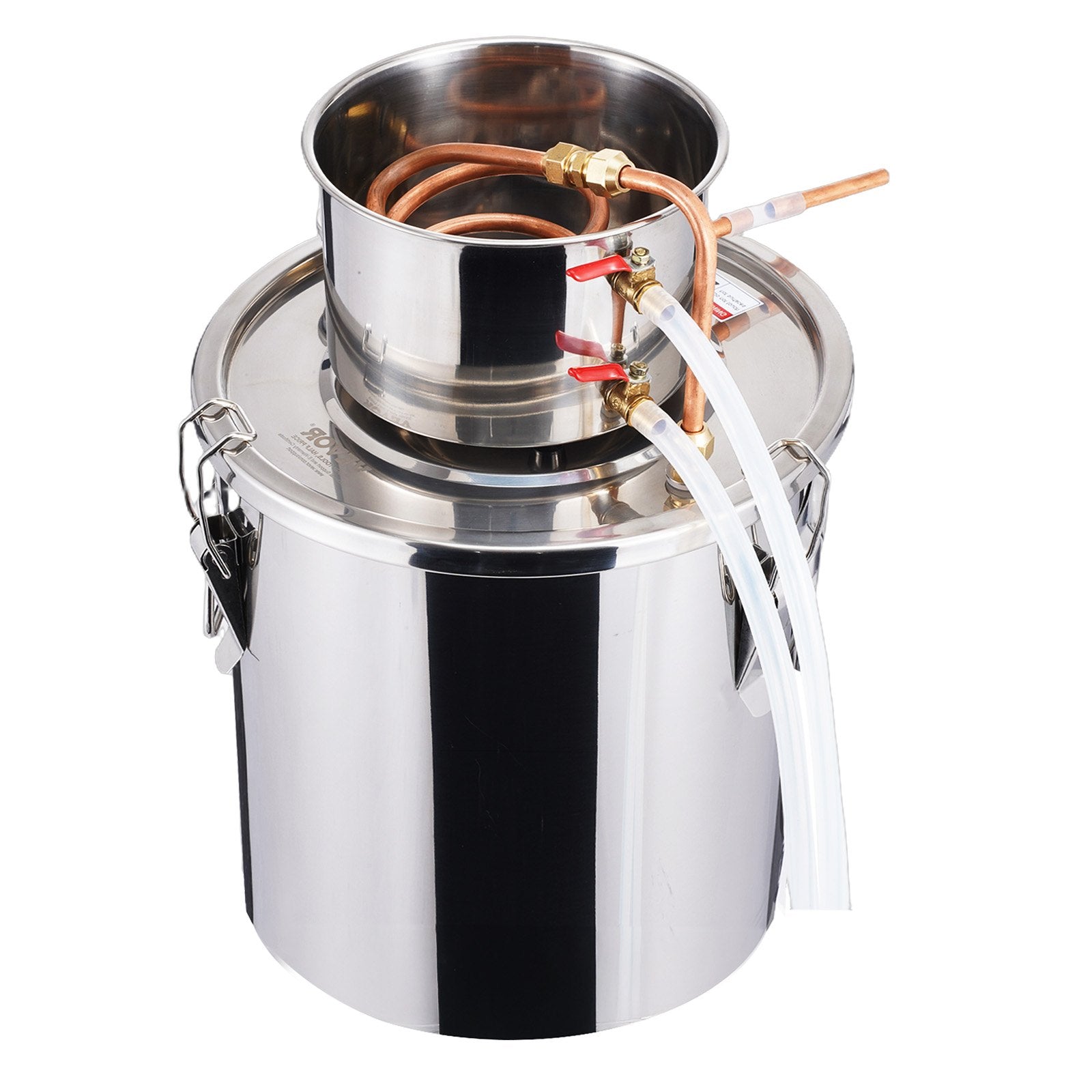 VEVOR Moonshine Still 5 Gal Water Alcohol Distiller Brewing Kit Stainless Steel 11