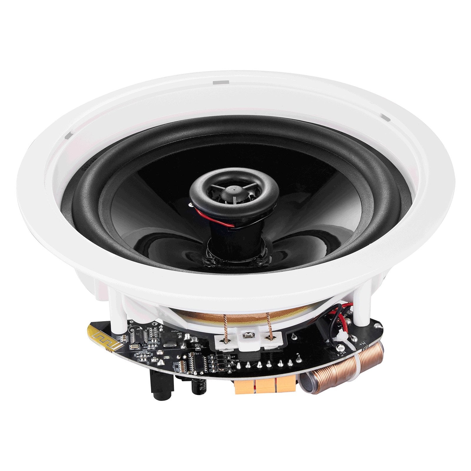 VEVOR 4 PCs 165.1 mm Bluetooth in Ceiling Speakers, 150W, Flush Mount Ceiling & in-Wall Speaker System with Impedance 89dB Sensitivity, for Home Kitchen Living Room Bedroom or Covered Porches 11