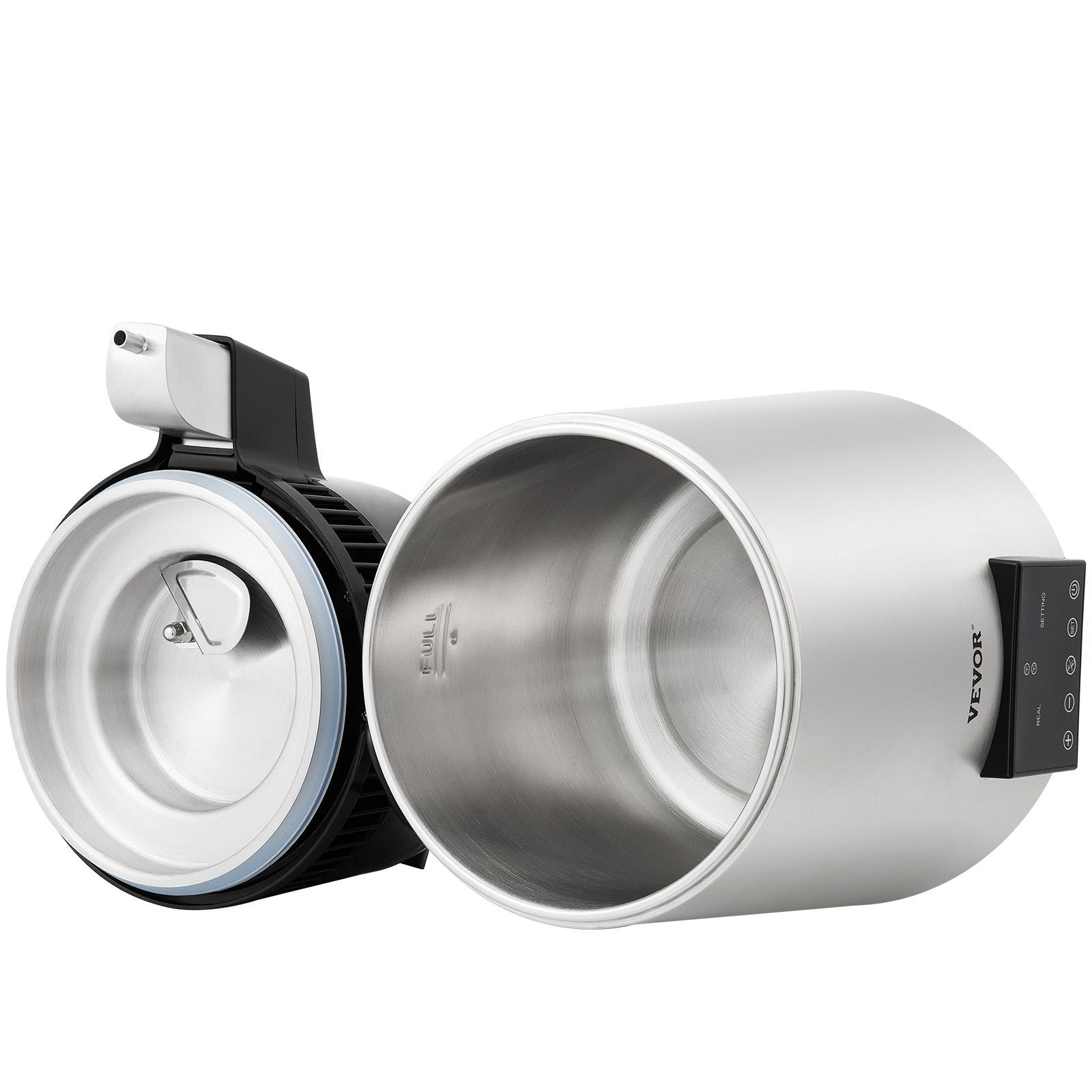 VEVOR 4L Water Distiller Distilled Water Maker 1 L/H w/ Timing Dual-Temp Silver 9