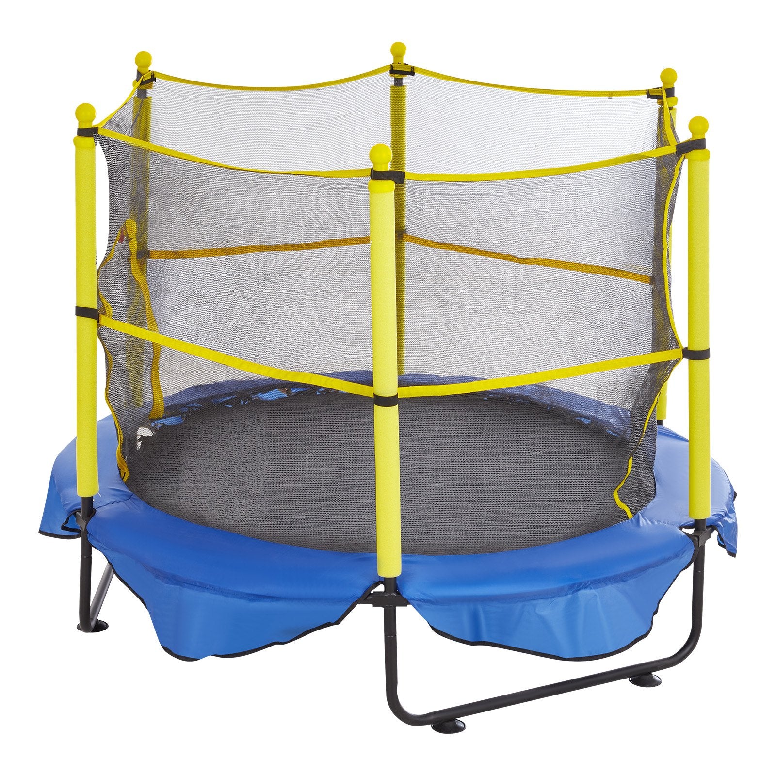 VEVOR 5FT Trampoline for Kids, 60" Indoor Outdoor Trampoline with Safety Enclosure Net, Basketball Hoop and Ocean Balls, Mini Toddler Recreational Trampoline Birthday Gifts for 3+ Years Kids 10