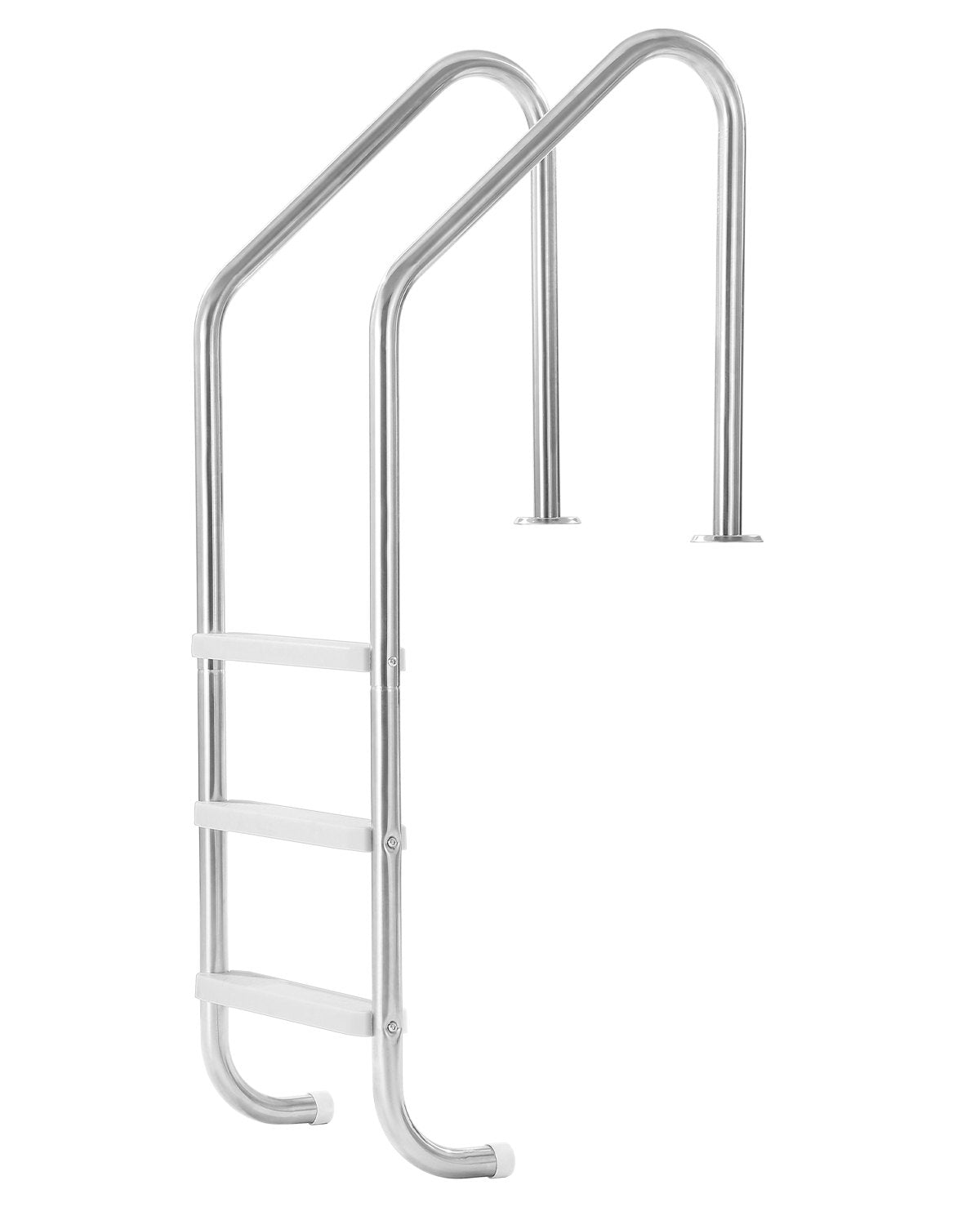 VEVOR Stainless Steel Pool Ladder 3-Step & 2 Handrails for 1219.2-1371.6 mm Pool