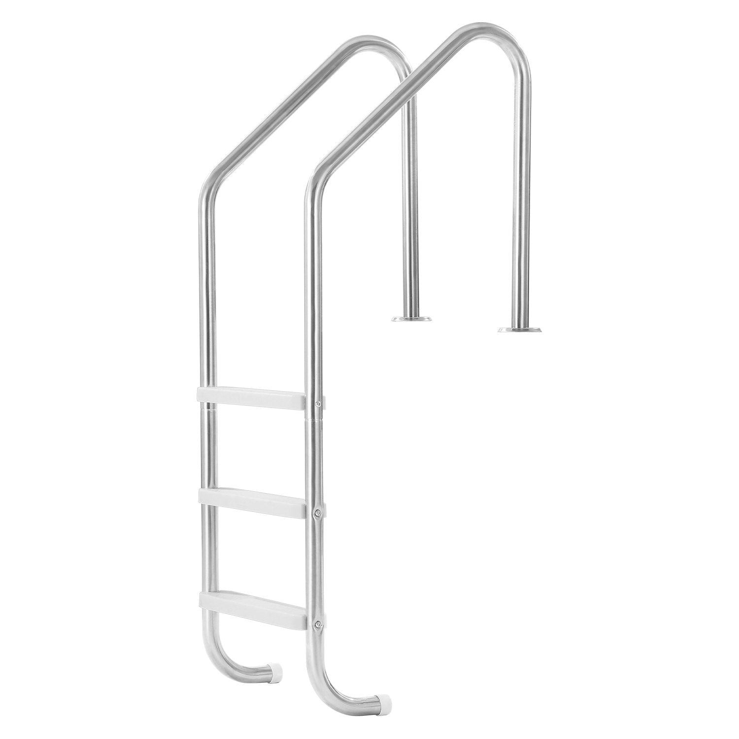 VEVOR Stainless Steel Pool Ladder 3-Step & 2 Handrails for 1219.2-1371.6 mm Pool 10