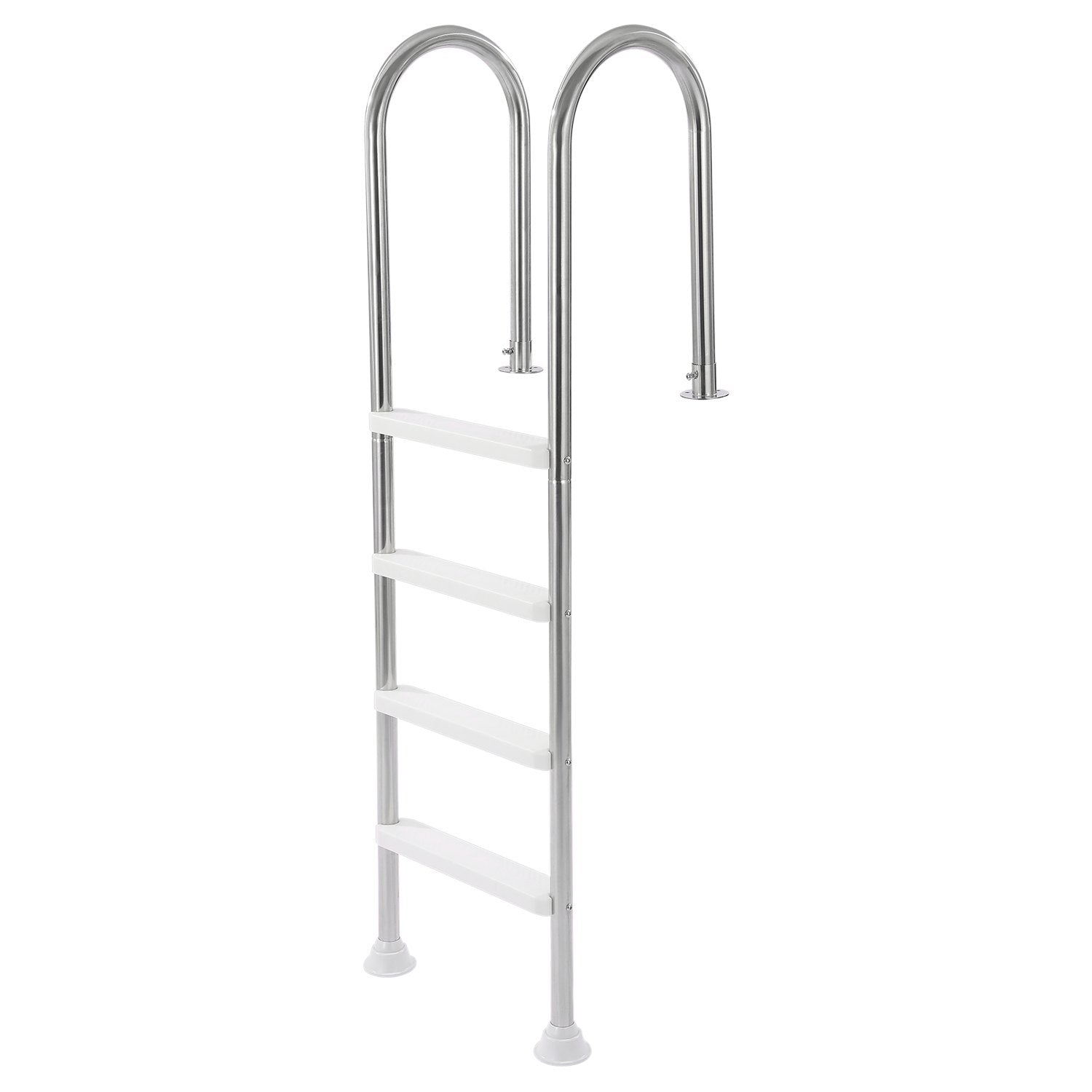 VEVOR 4-Step Stainless Steel Pool Ladder of 2 Handrail for 1371.6 mm Decked Pool 10