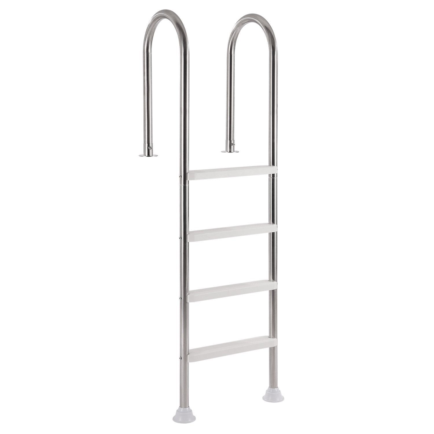 VEVOR 4-Step Stainless Steel Pool Ladder of 2 Handrail for 1371.6 mm Decked Pool 11