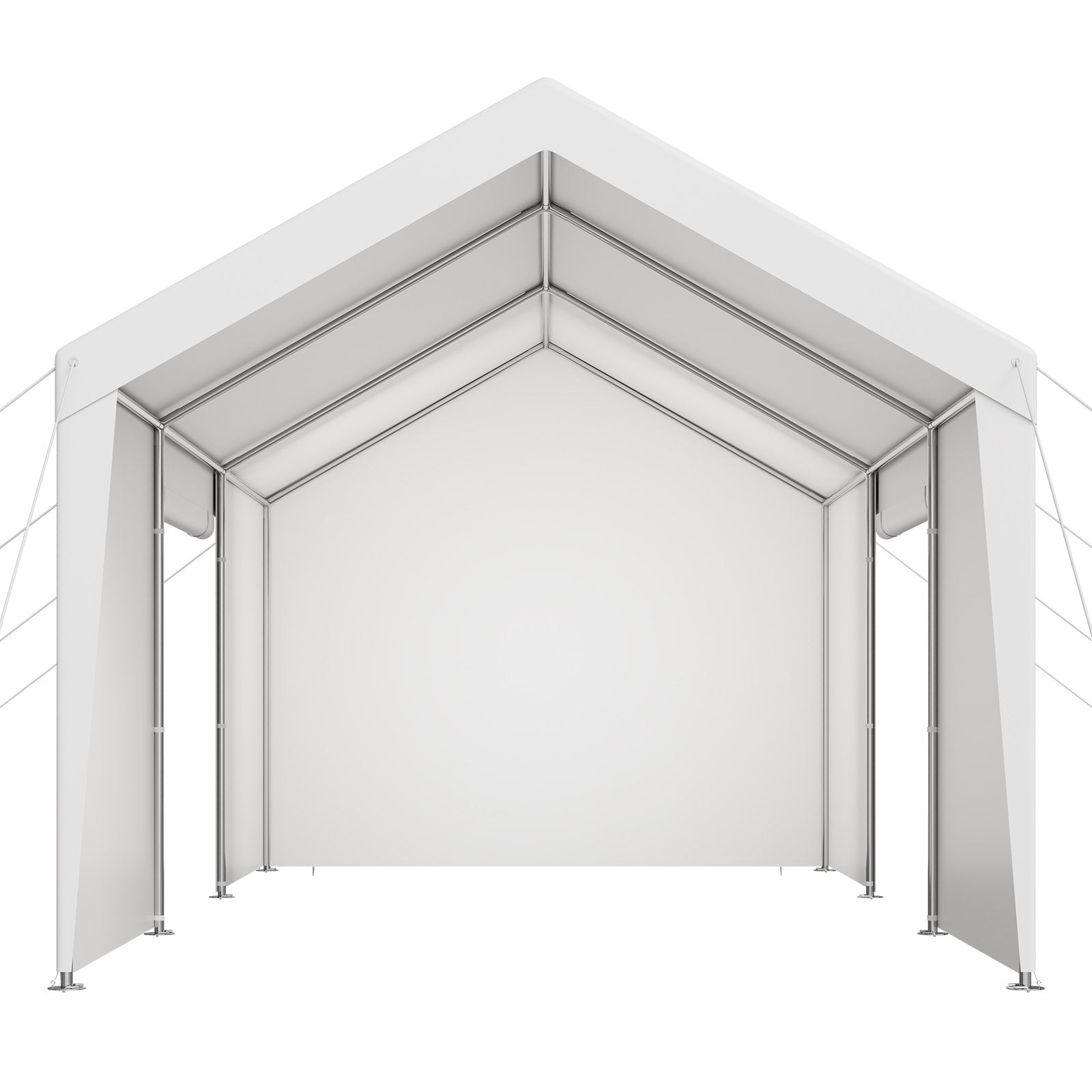 VEVOR Carport Car Canopy 10x20FT Heavy Duty Car Shelter with Sidewalls White 10