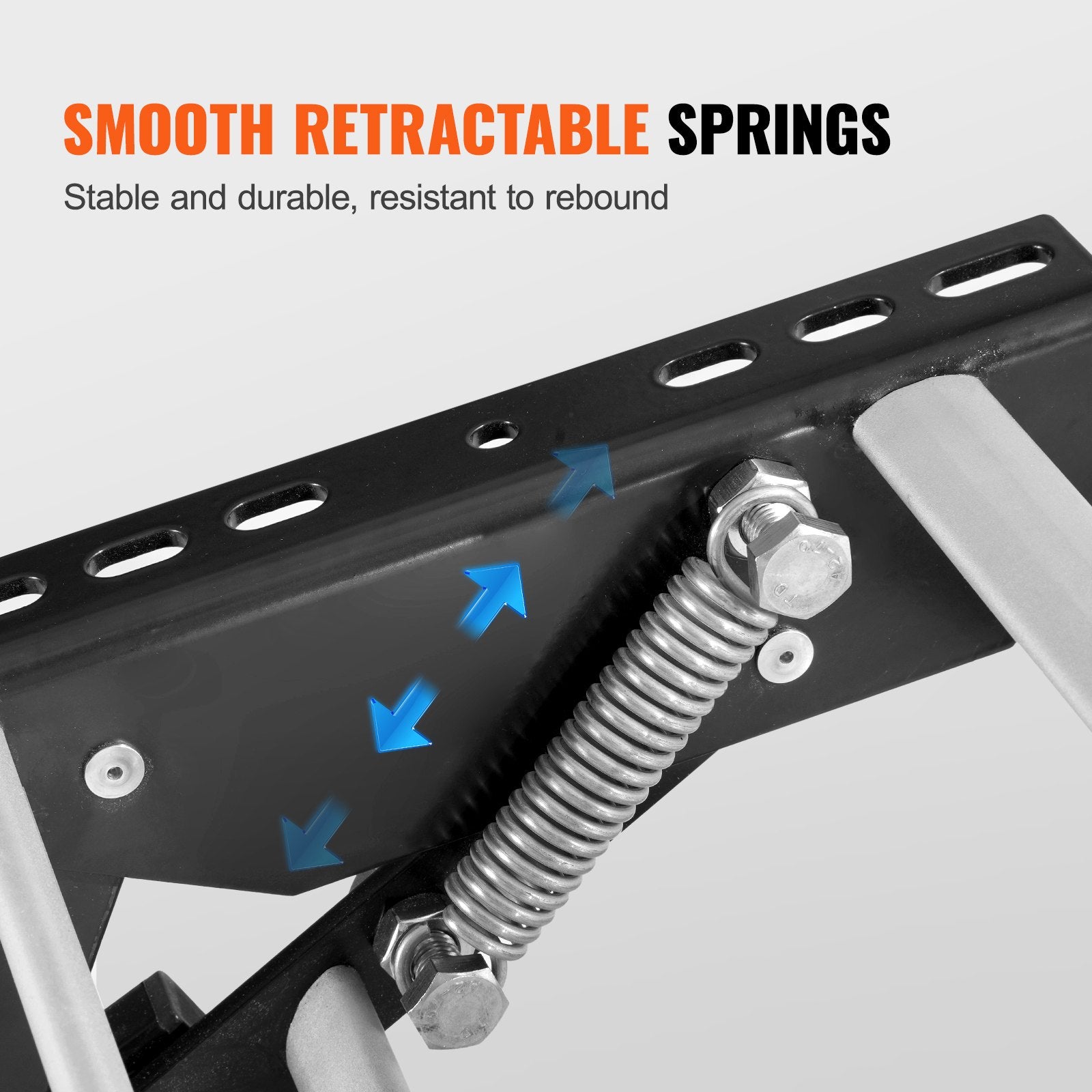 VEVOR RV Steps, 2-Step, Manual Retractable RV Stairs, Foldable, 440 LBS Load Capacity, Aluminum Alloy Steps, Thickened Steel Plate, Non-Slip Steps for Safe Entry and Exit, RV, Trailer, Camper Steps 6