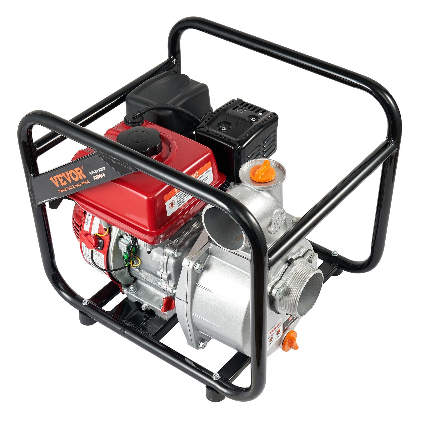 VEVOR Gasoline Engine Water Pump Gas Powered Transfer Pump 80 mm 7HP 4-Stroke 9