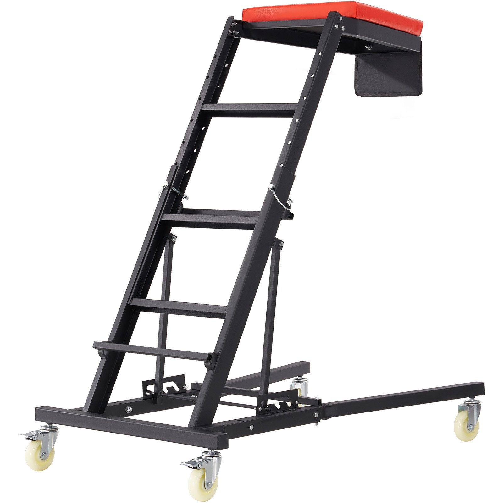 VEVOR Automotive Topside Creeper, with Adjustable Height 48" to 76", 181.44KGS Capacity High Creeper, 4 Swivel Caster Wheels, Heavy Duty Foldable Creeper for Auto Repair and Maintenance 9