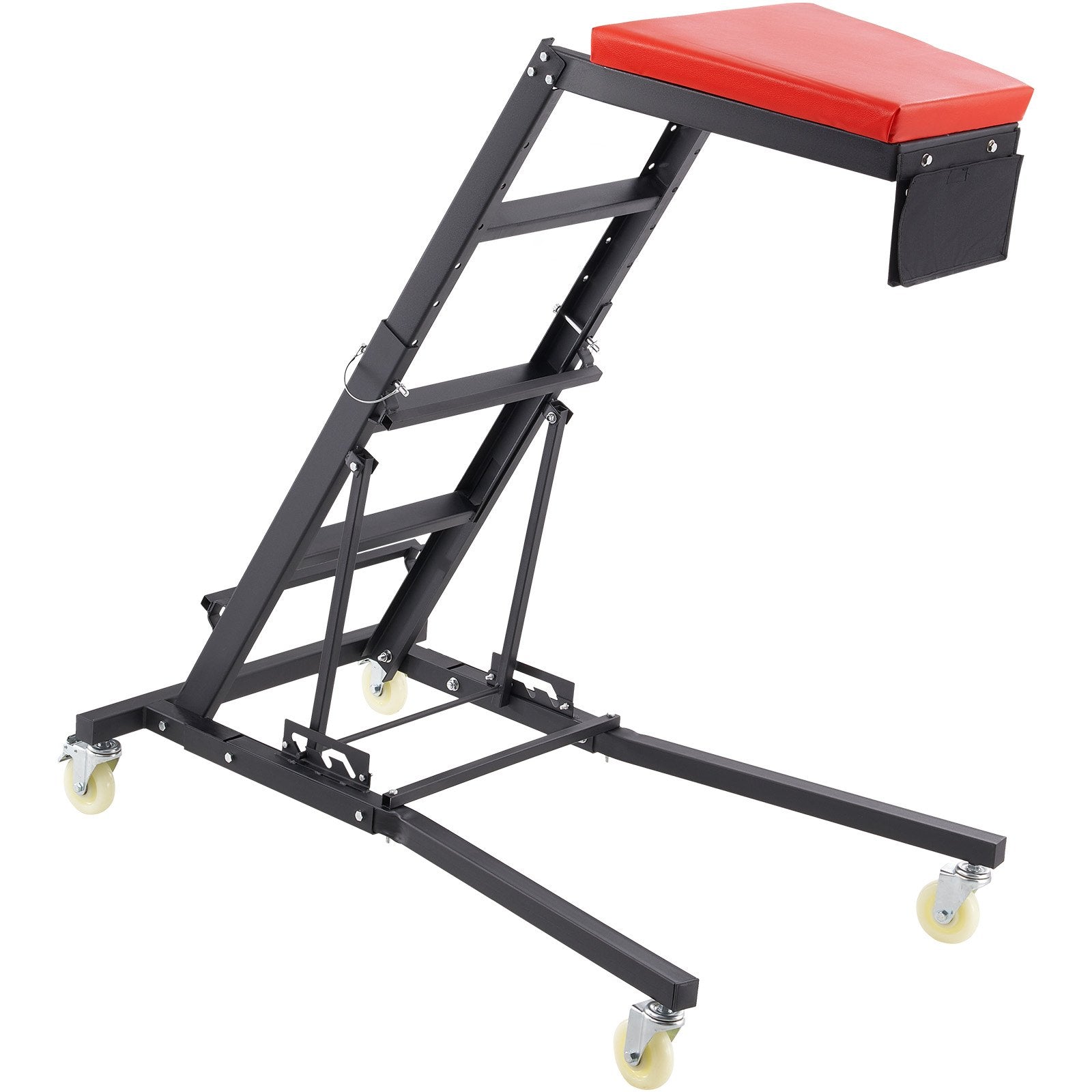 VEVOR Automotive Topside Creeper, with Adjustable Height 48" to 76", 181.44KGS Capacity High Creeper, 4 Swivel Caster Wheels, Heavy Duty Foldable Creeper for Auto Repair and Maintenance 11
