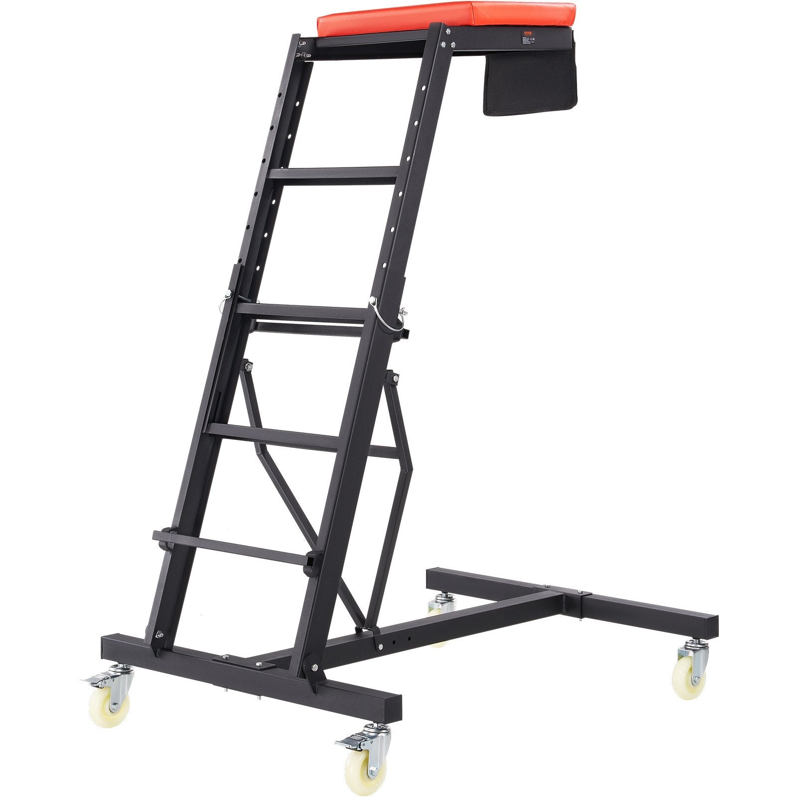 VEVOR Top Automotive Creeper, Engine Creeper with Adjustable Height 45.7" to 66.3",181.44KGS Capacity High Creeper, 4 Swivel Caster Wheels, Heavy Duty Foldable Creeper for Auto Repair and Maintenance 6