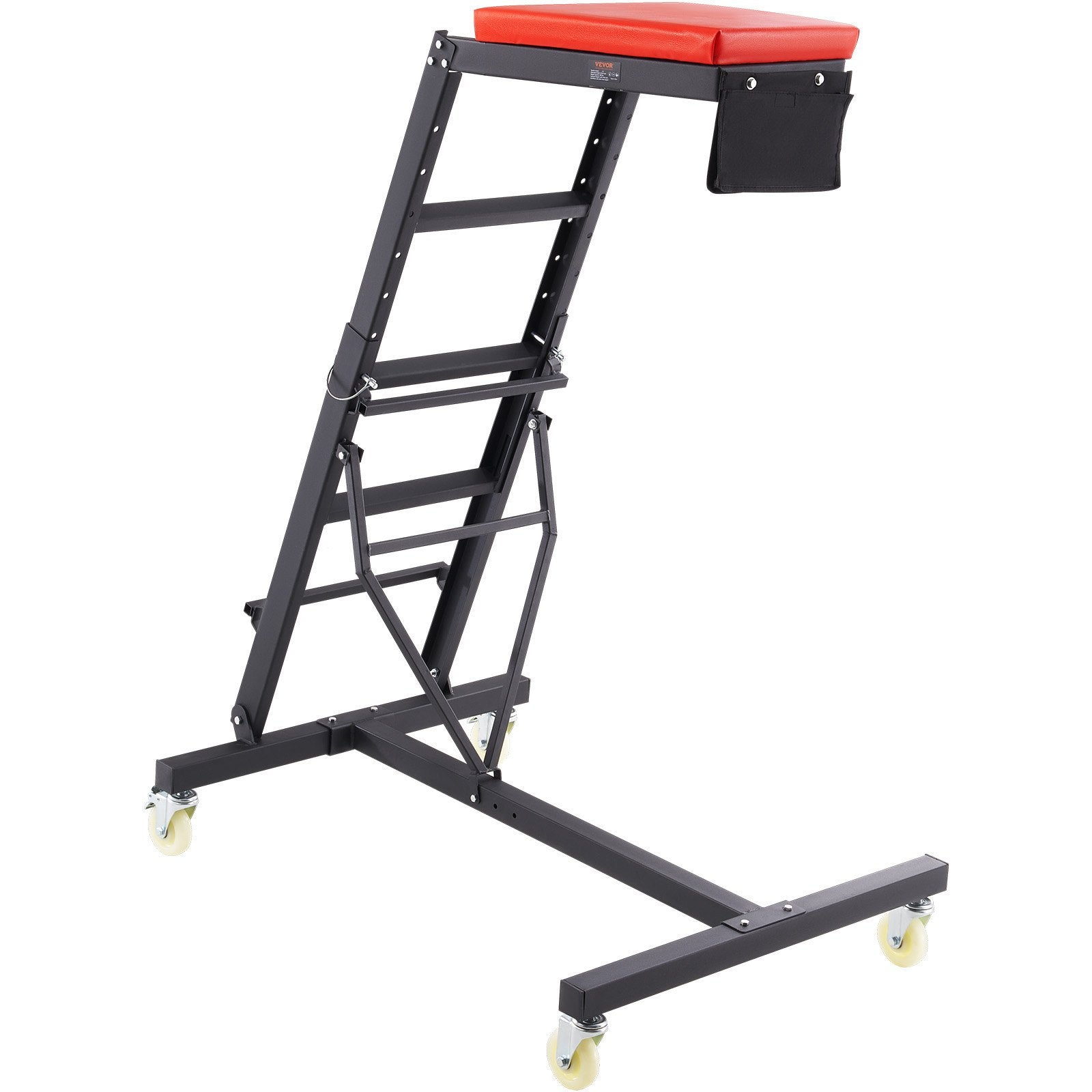 VEVOR Top Automotive Creeper, Engine Creeper with Adjustable Height 45.7" to 66.3",181.44KGS Capacity High Creeper, 4 Swivel Caster Wheels, Heavy Duty Foldable Creeper for Auto Repair and Maintenance 8