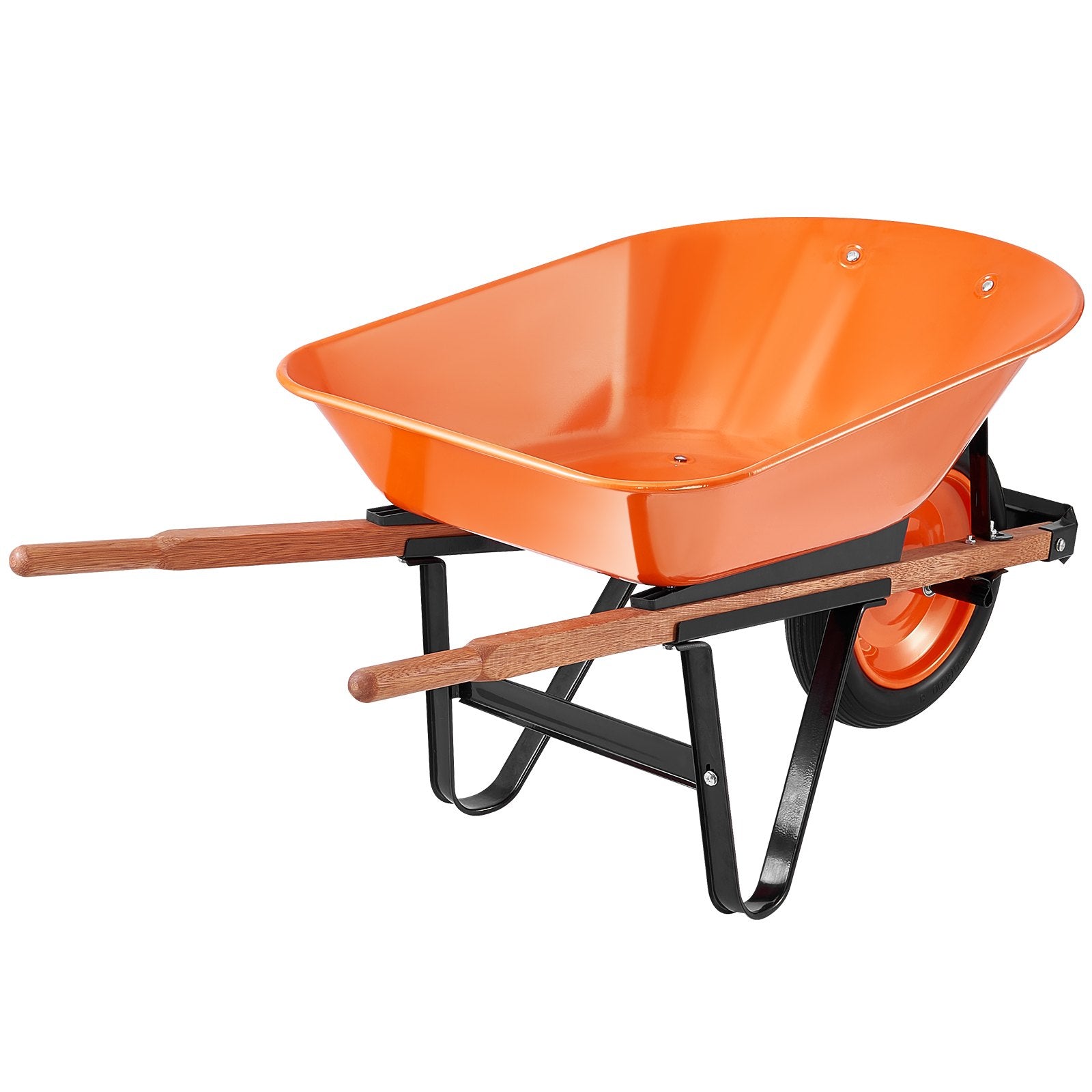 VEVOR Wheelbarrow Cart One Wheel Garden Dump Cart 330 lbs Yard Utility Cart 11