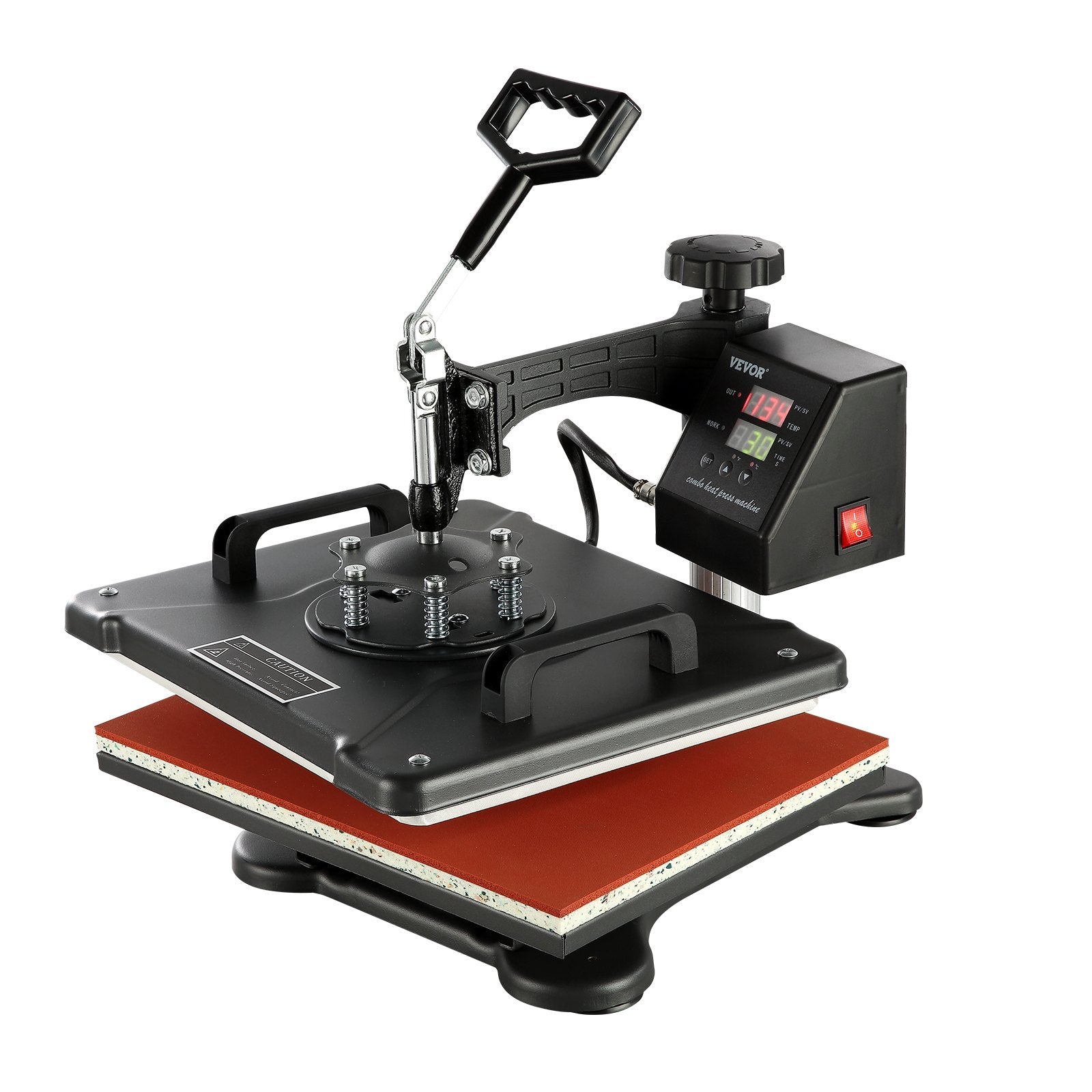VEVOR 1400W Heat Press Machine 8 In 1 Sublimation Steel Frame Heat Presses with Temperature And Time Control (12X15INCH 8IN1) 8