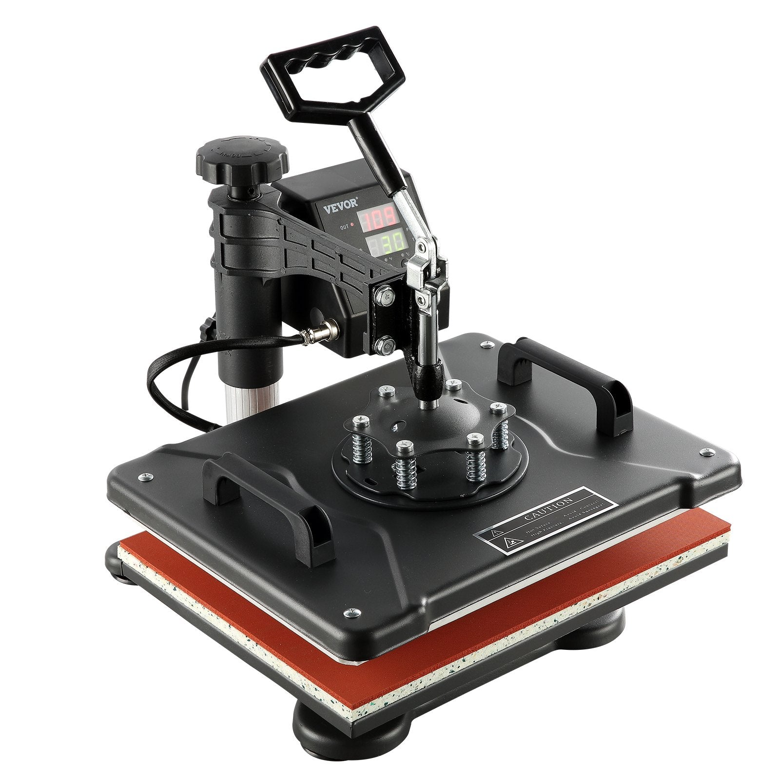 VEVOR 1400W Heat Press Machine 8 In 1 Sublimation Steel Frame Heat Presses with Temperature And Time Control (12X15INCH 8IN1) 9