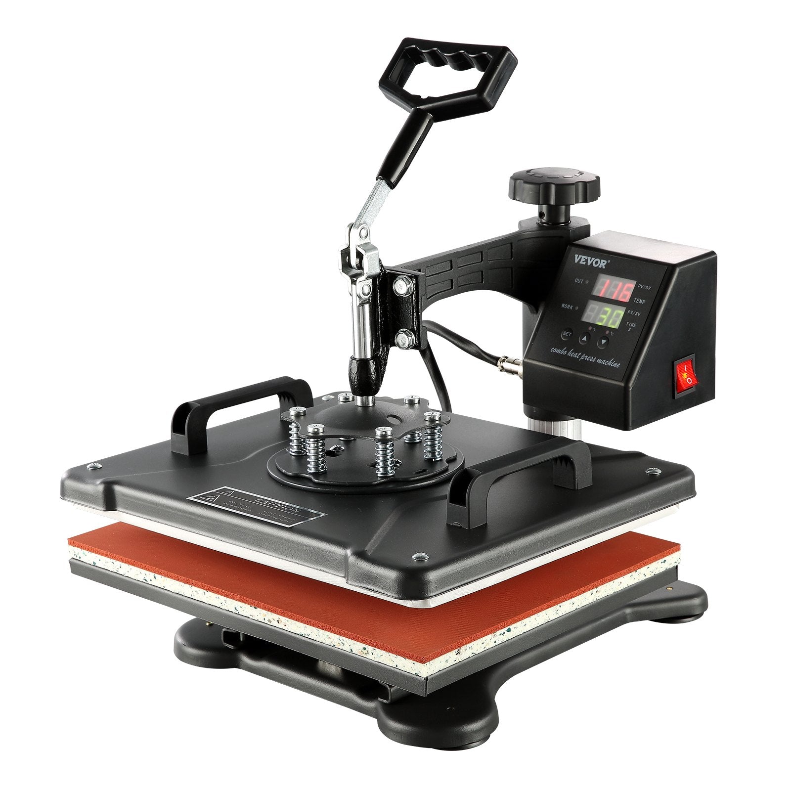 VEVOR 1400W Heat Press Machine 8 In 1 Sublimation Steel Frame Heat Presses with Temperature And Time Control (12X15INCH 8IN1) 10