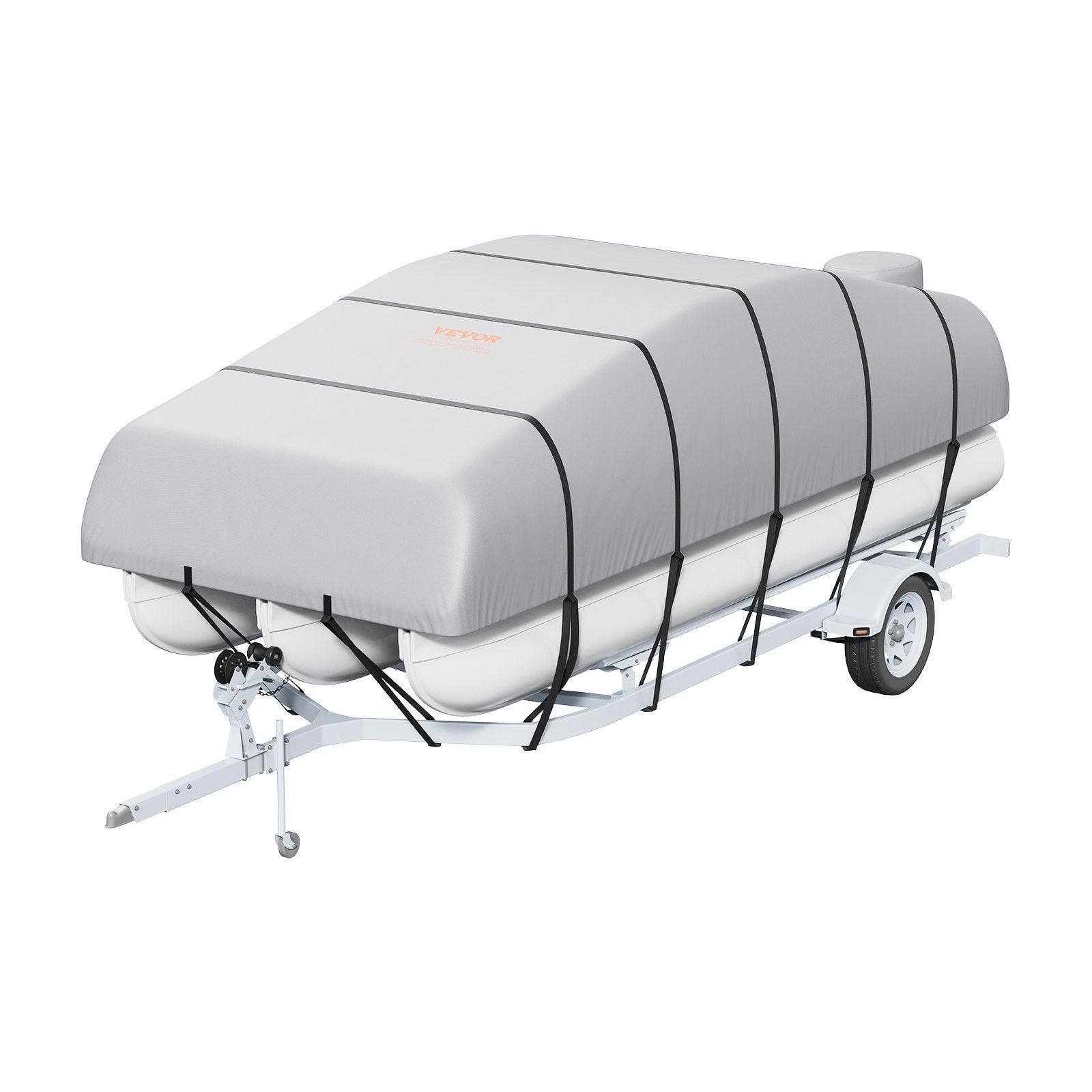 VEVOR Pontoon Boat Cover 800D Waterproof Trailerable 19-20 ft with Storage Bag 9