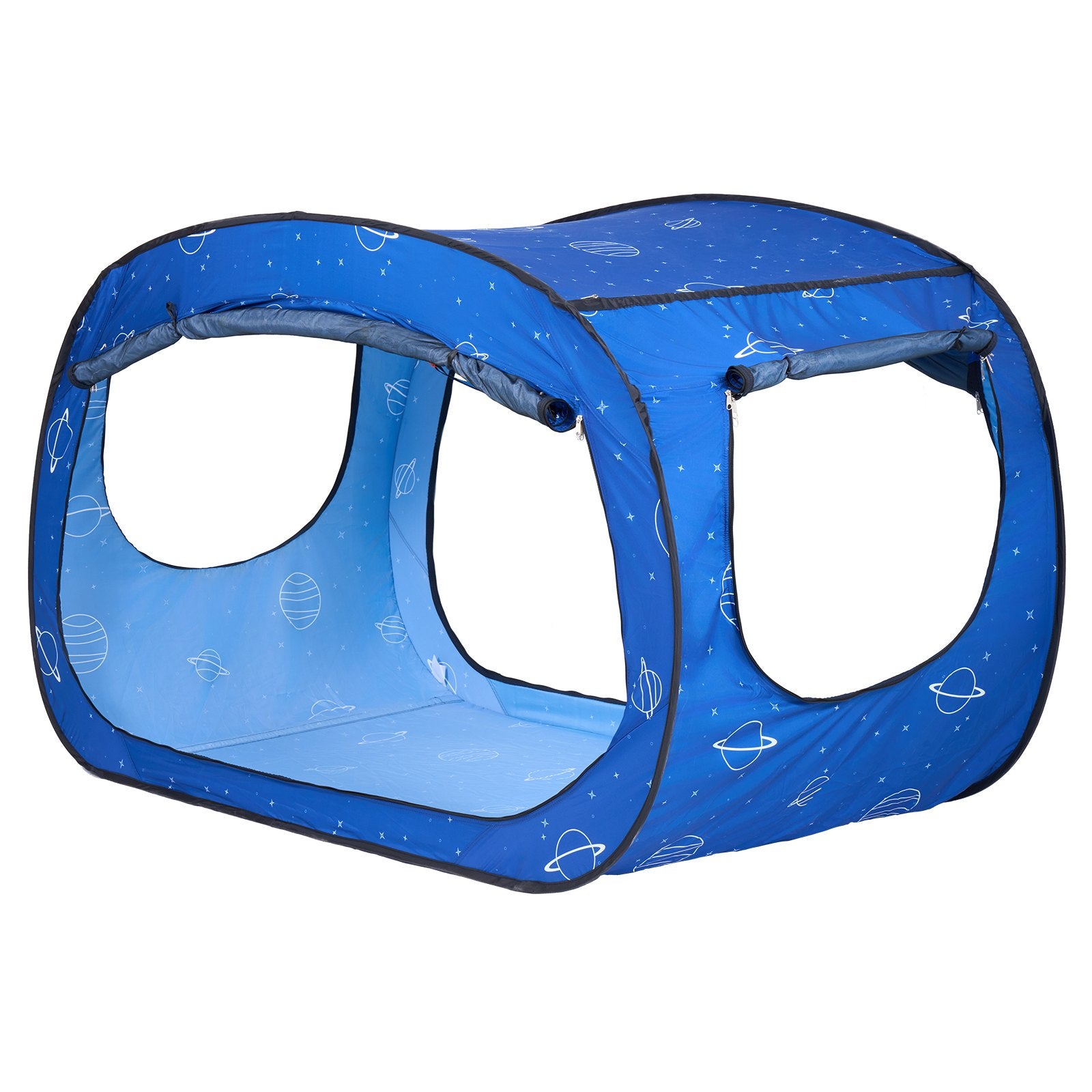 VEVOR Bed Tent, Pongee Fabric, 2 Doors Breathable Dream Tent with 8.5 mm Fiber Poles on Bed Privacy, Full Size Block out Light Sleeping Bed Canopy, Fit for Kids Playhouse and Adults Sleeping Tent 11