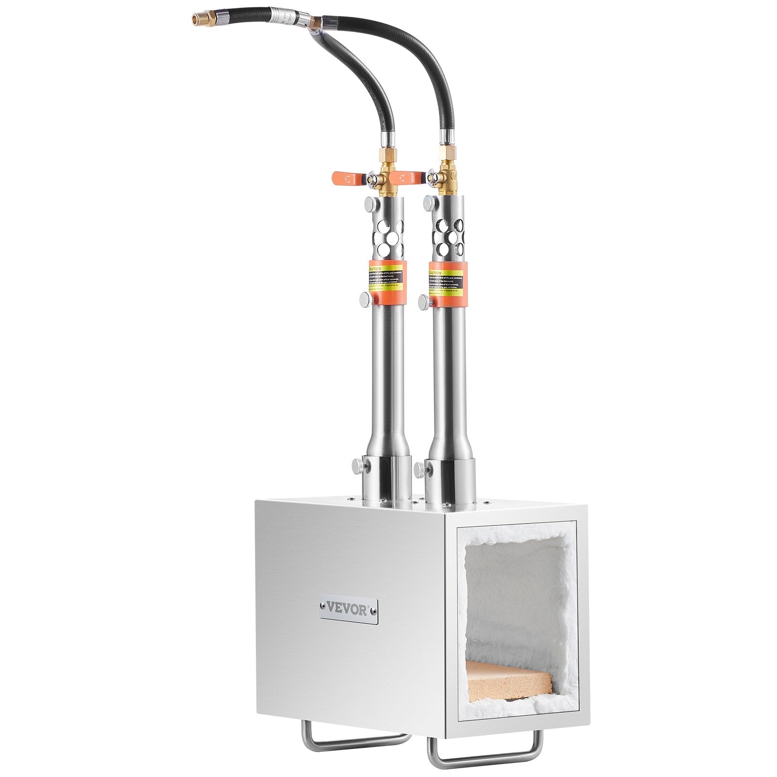 VEVOR Portable Propane Forge 2 Burner Farrier Forge Knife Metal Square 9