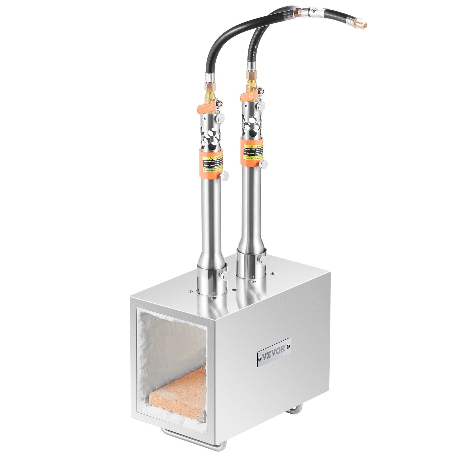 VEVOR Portable Propane Forge 2 Burner Farrier Forge Knife Metal Square 10