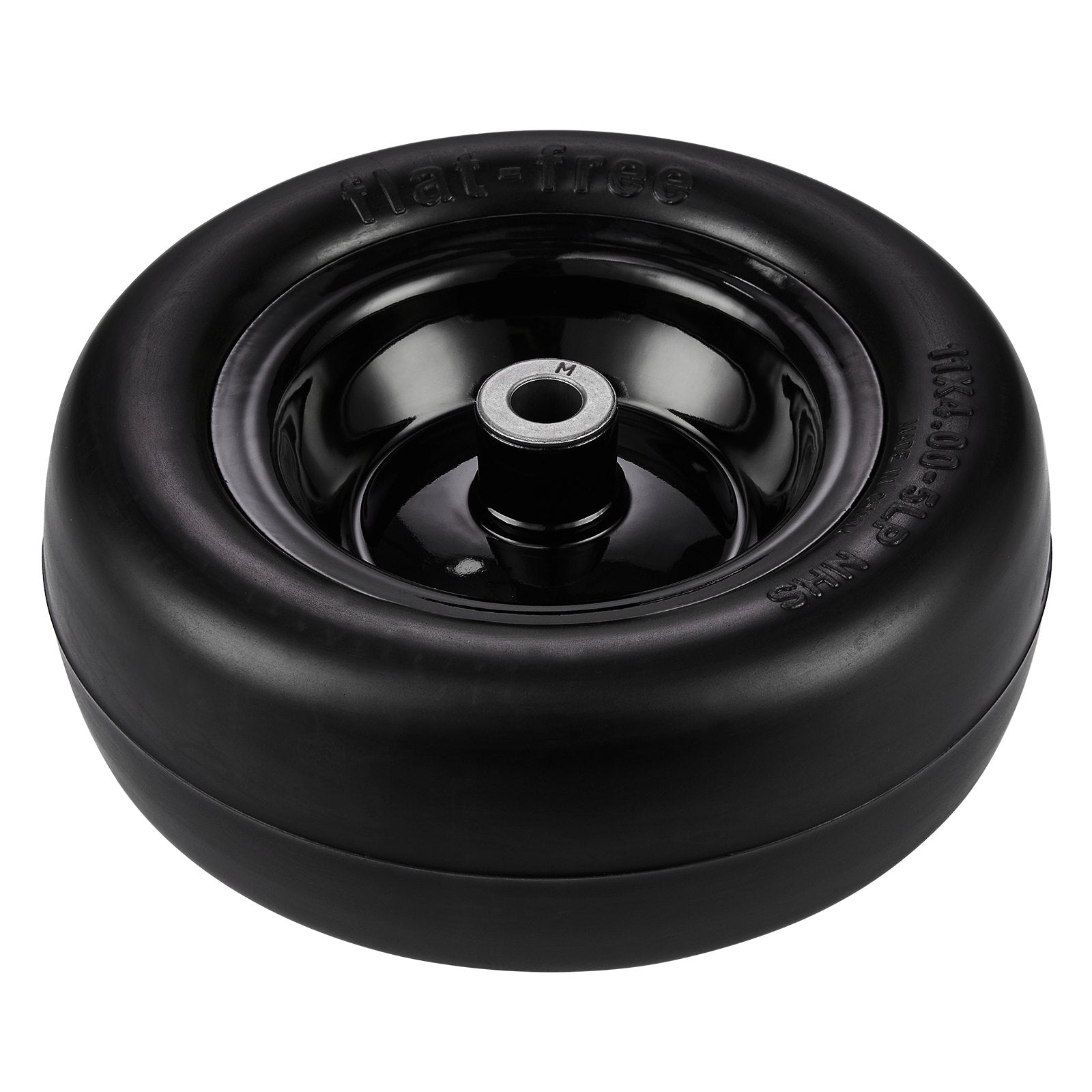 VEVOR Lawn Mower Tires with Rim, 11x4-7" Tubeless Tractor Tires, 2-Pack Tire and Wheel Assemby, Flat-free PU Tire, 3.4" Centered Hub, 3/4" Bushing Size, 20 PCS Adapters for Riding Mowers Lawn Tractors 10