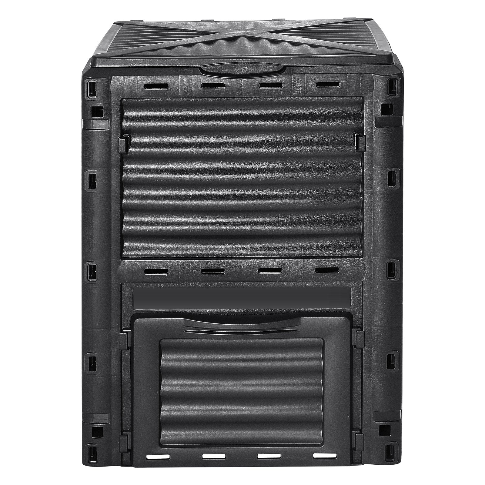 VEVOR Garden Compost Bin 300 L, BPA Free Composter, Large Capacity Outdoor Composting Bin with Top Lid and Bottom Door, Easy Assembling, Lightweight, Fast Creation of Fertile Soil 9