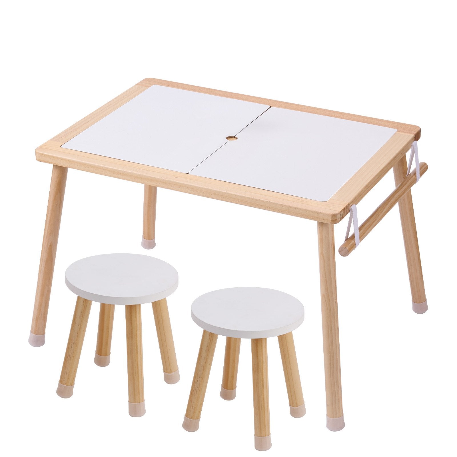 VEVOR Kids Sensory Table & Chair Set Sand Water Play Table with 2 Storage Bins 9