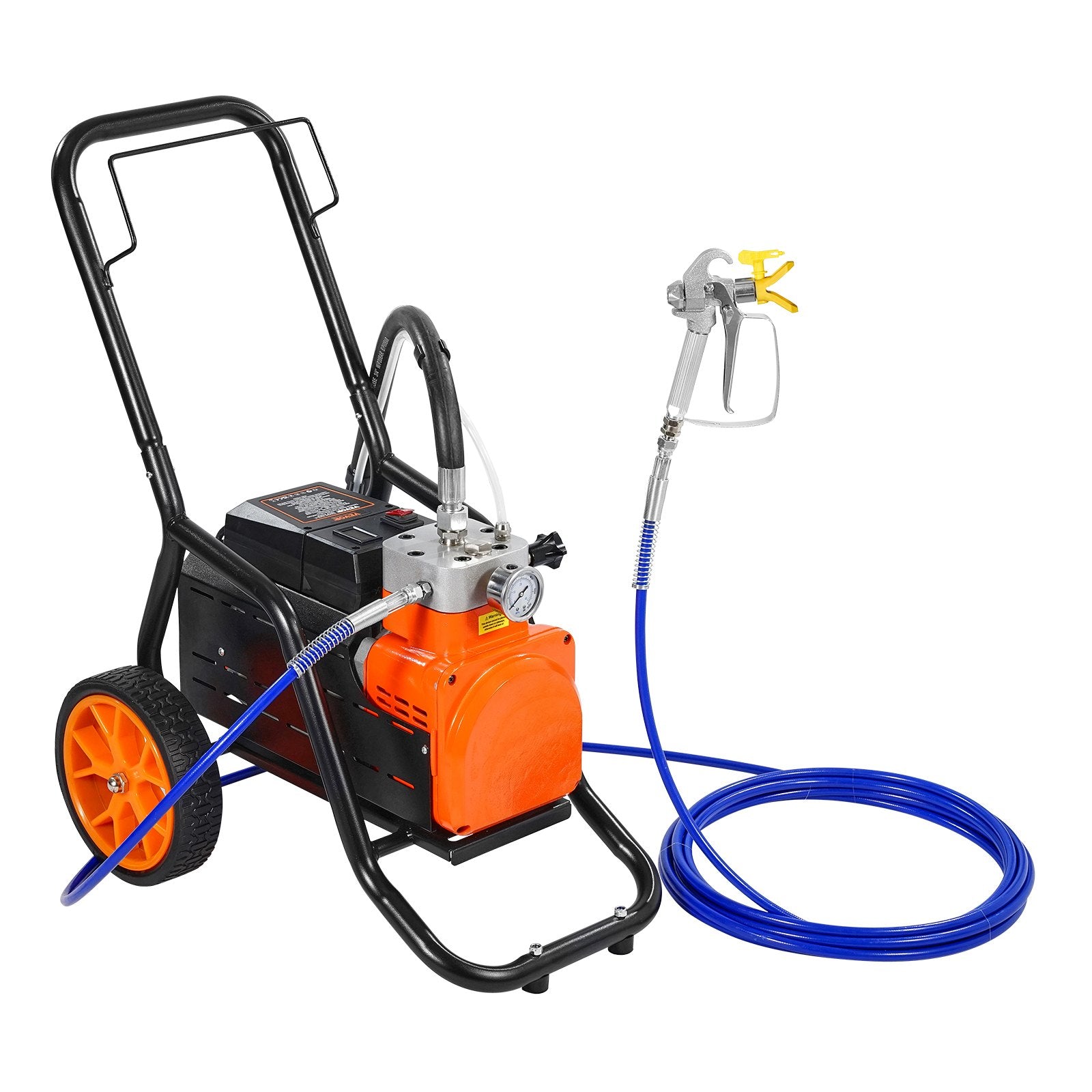 VEVOR Cart Airless Paint Sprayer Diaphragm Paint Airless Sprayer 1700W Electric 7