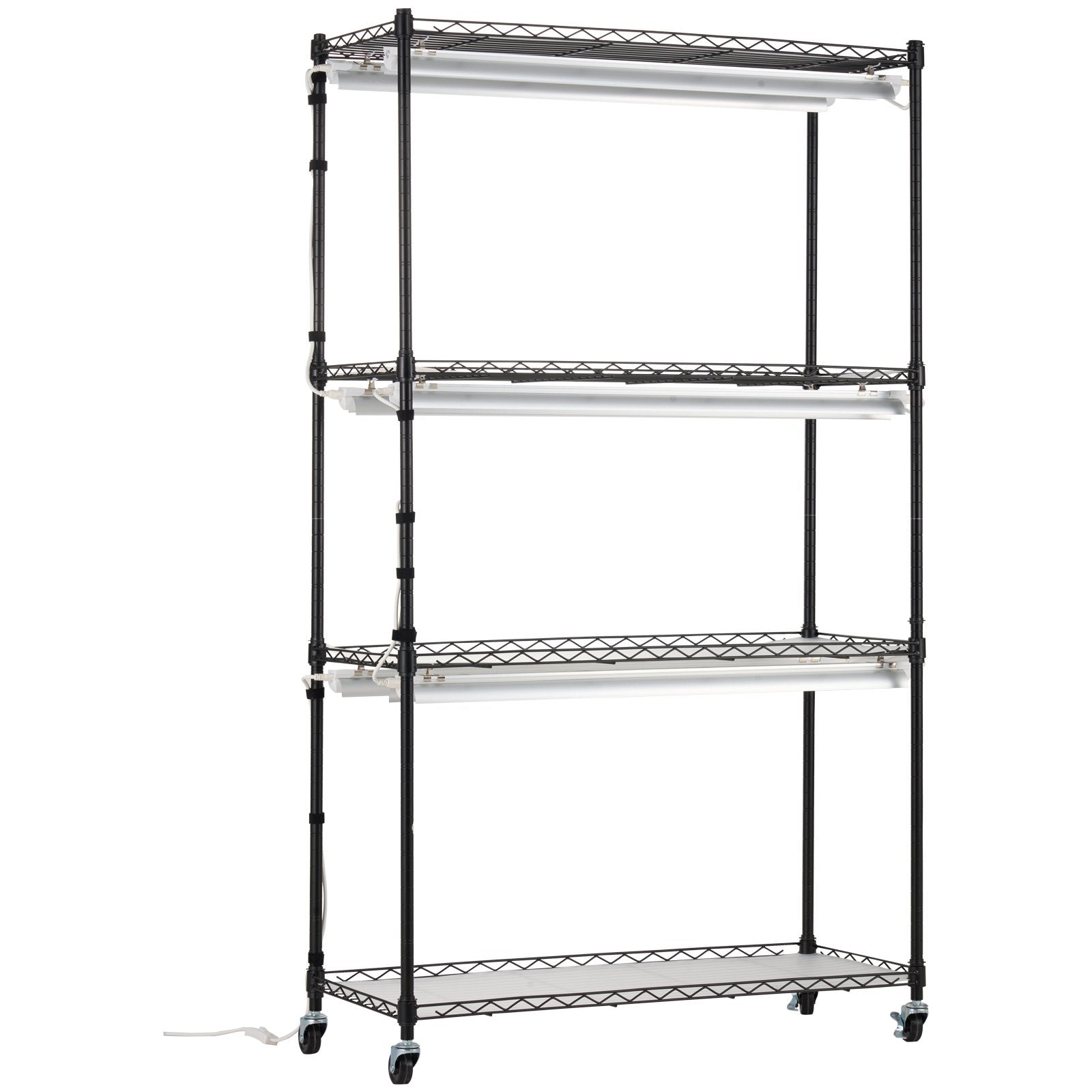 VEVOR Plant Stand with Grow Lights 4 Tiers 180W 150 cm Tall Plant Grow Shelf 11