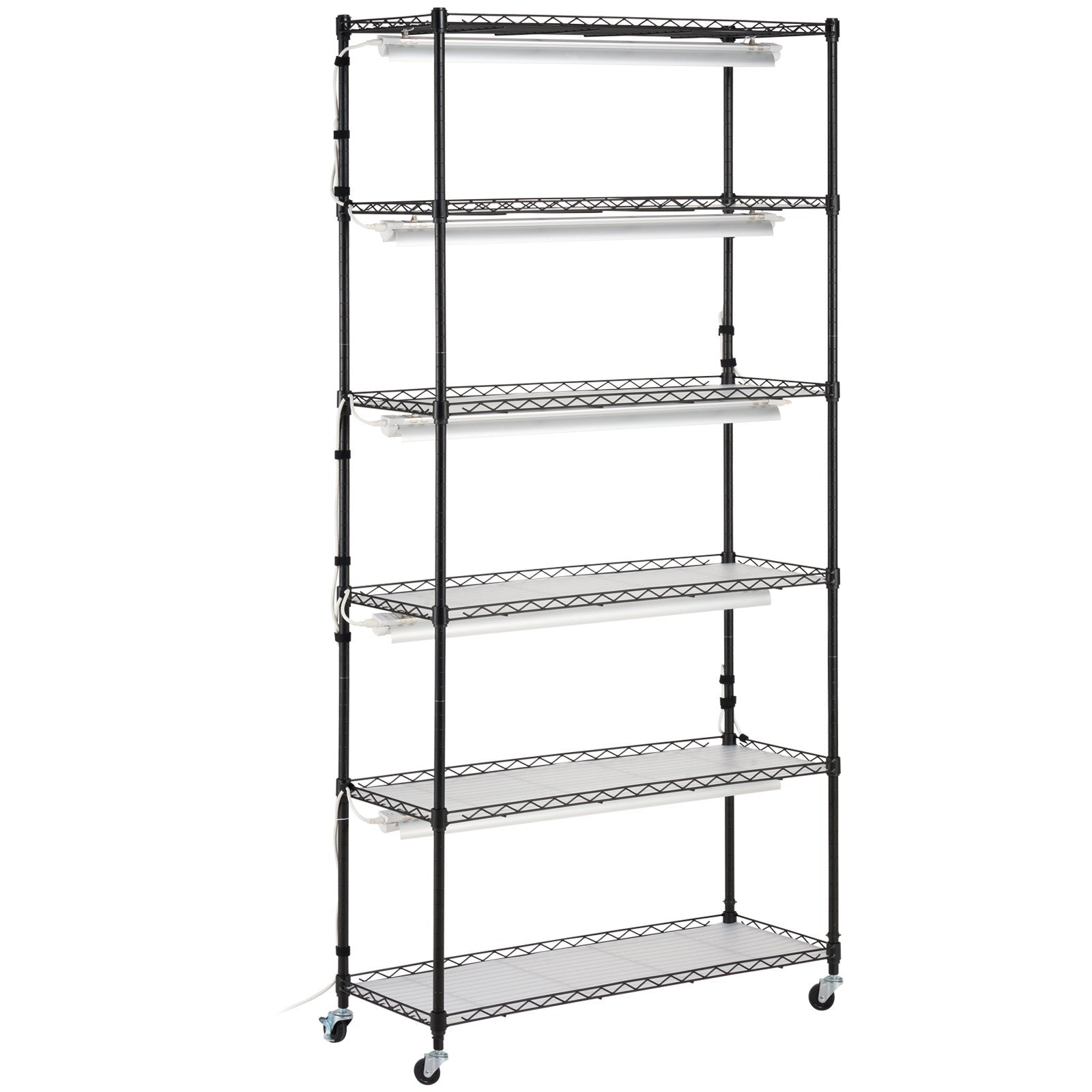 VEVOR Plant Stand with Grow Light 6 Tiers 180W 180 cm  Indoor Plant Grow Shelf 11