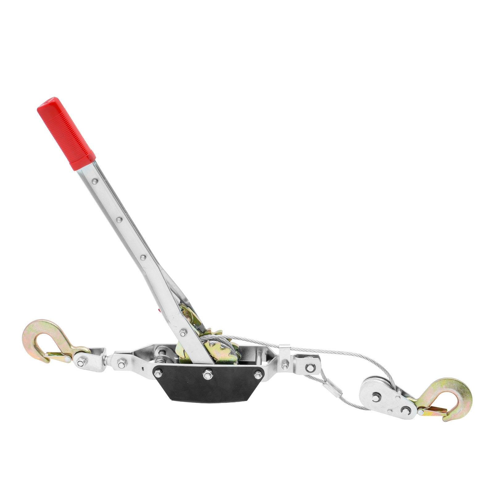 VEVOR Power Puller Come Along Winch 2 Ton 4409 lbs Heavy Duty Pull Hoist 2 Hooks 9