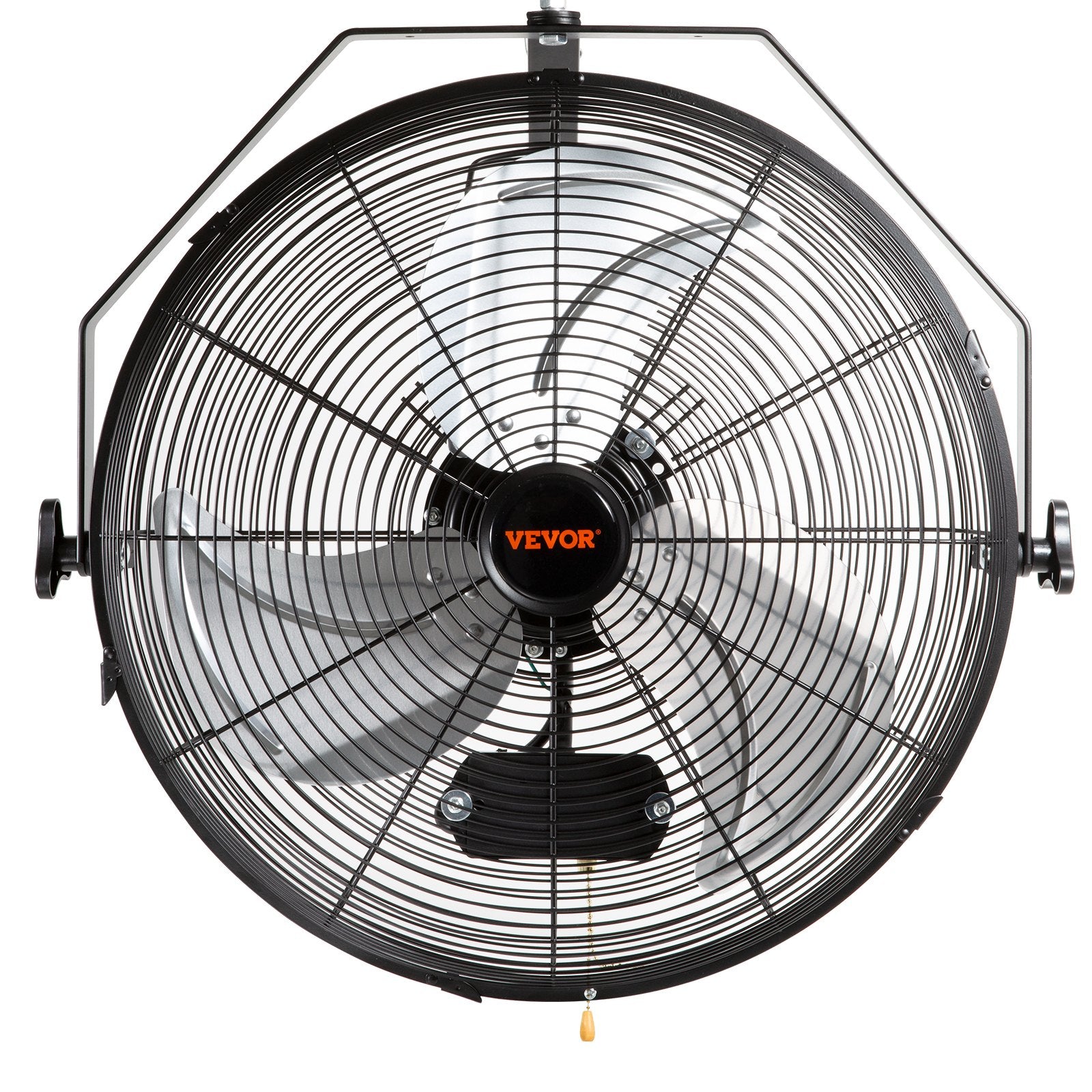 VEVOR Industrial Wall Mount Fan Waterproof Metal Fan 17.6'' 3 Speed Airflow 10