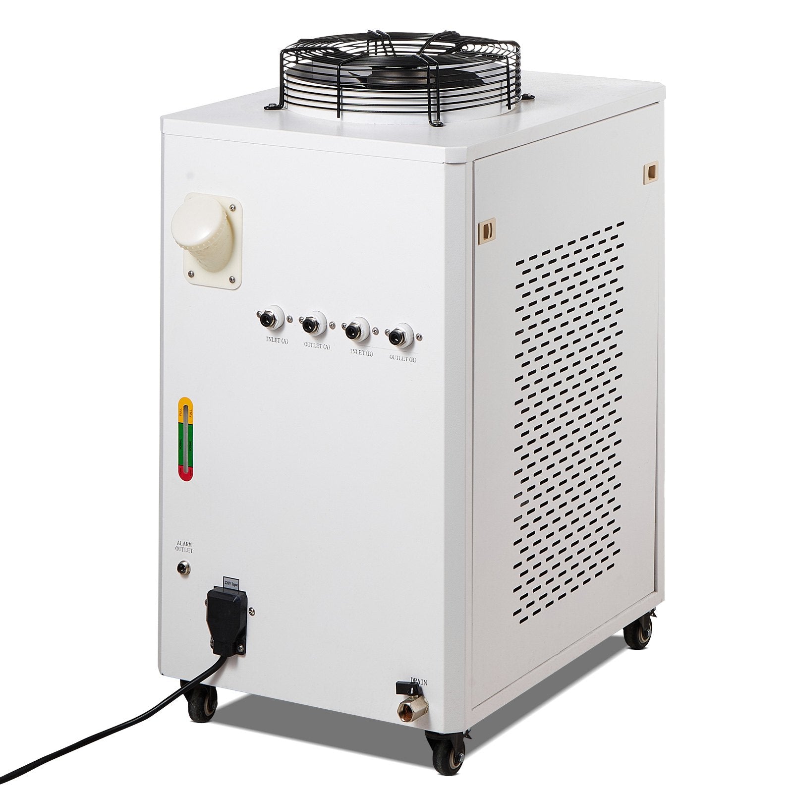 VEVOR Industrial Water Chiller, CW6000, 1500W Industrial Water Cooler Cooling System with Compressor 15L Water Tank Capacity 65 L/min Max Flow Rate, for CO2 Laser Engraving Machine Cooling Machine 10