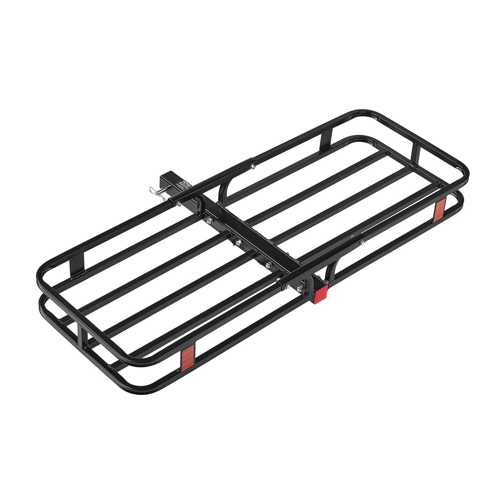 VEVOR 53" x 19" x 5", Hitch Cargo Carrier, 500 lbs Capacity Hitch Cargo Carrier with Hitch Stabilizer & Ratchet Straps, Hitch Mount Cargo Carrier with Cargo Net with Hook, Fit for SUVs 11