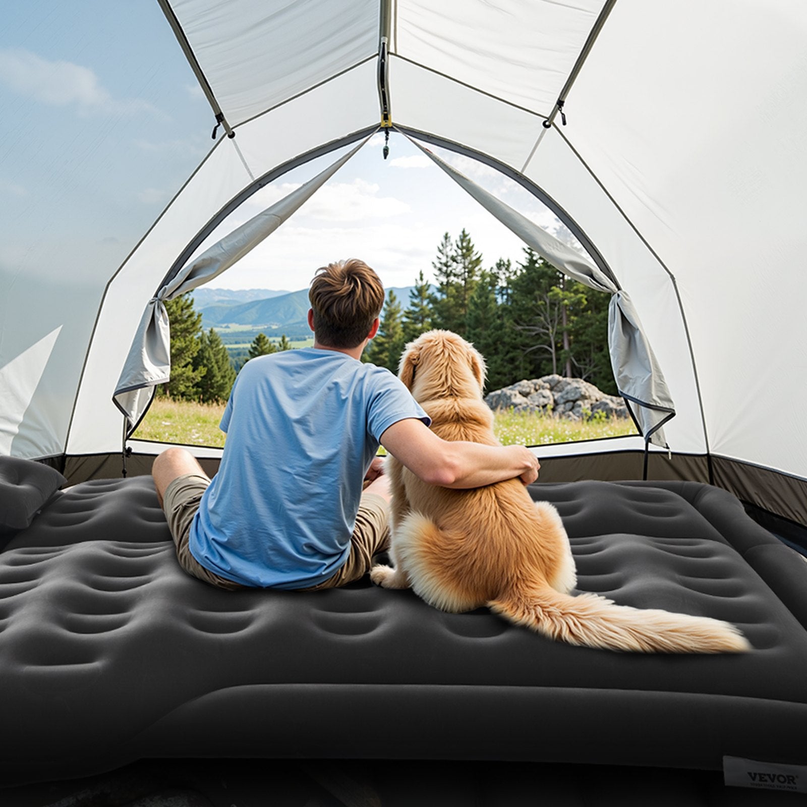 VEVOR Car Air Mattress Inflatable Car Camping Travel Sleeping Bed SUV MPV Sedan 8