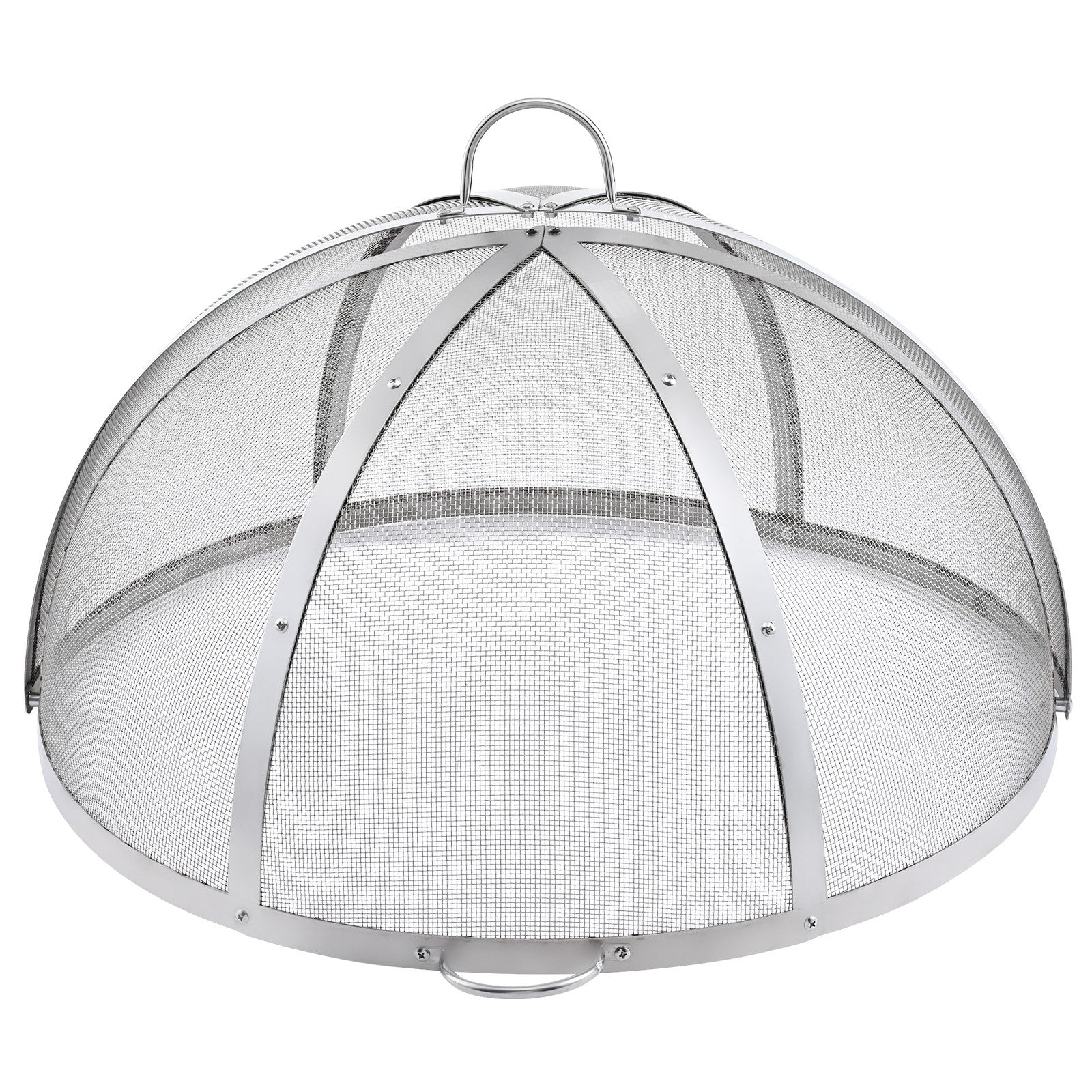 VEVOR Firepit Spark Screen Lid, 30" Diameter, Outdoor Firepit Ring Cover Round Accessories, Fire Pit Metal Cover, Easy-Opening Stainless Steel Fire Ring Covers for Outdoor Patio Fire Pits Backyard 9