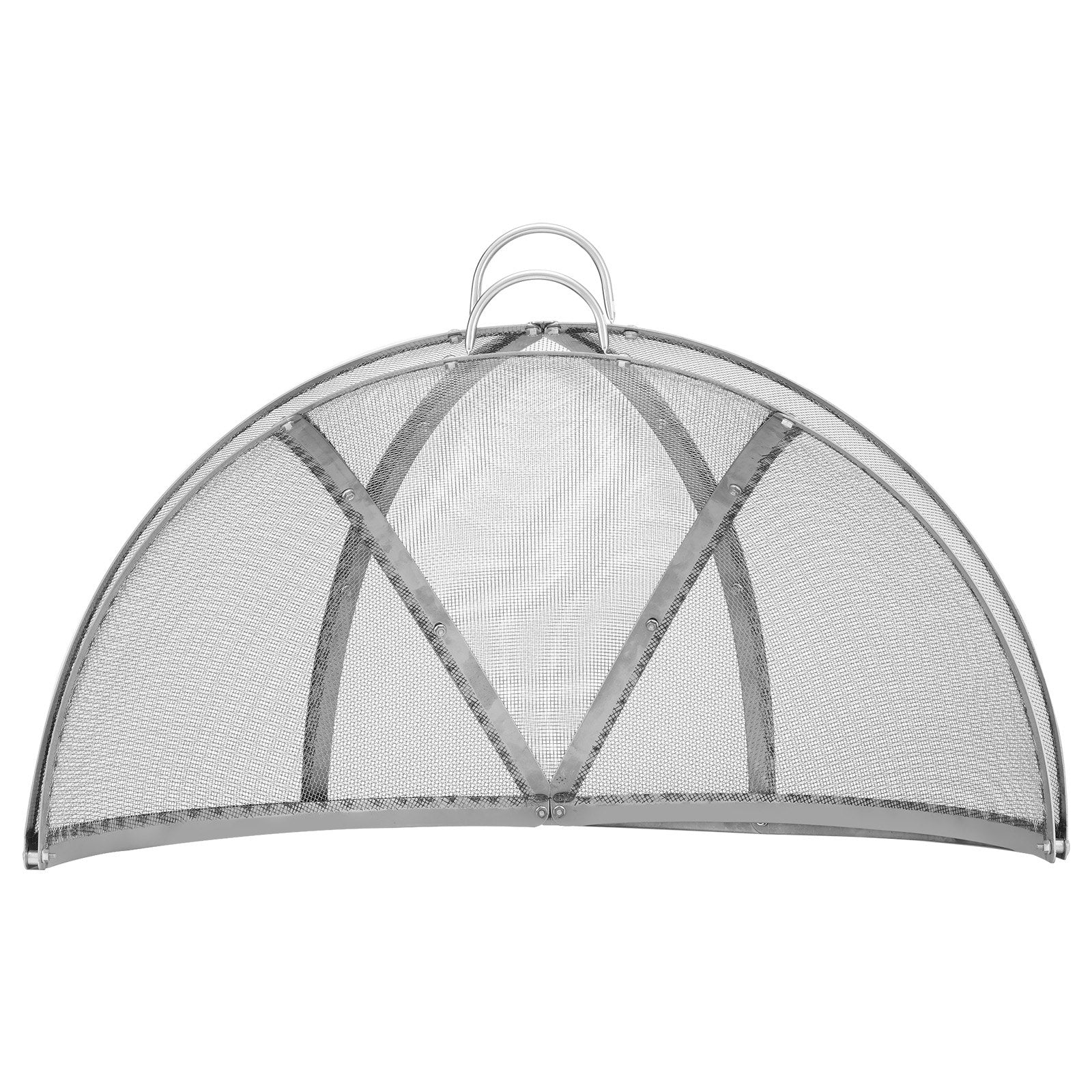 VEVOR Firepit Spark Screen Lid, 30" Diameter, Outdoor Firepit Ring Cover Round Accessories, Fire Pit Metal Cover, Easy-Opening Stainless Steel Fire Ring Covers for Outdoor Patio Fire Pits Backyard 11