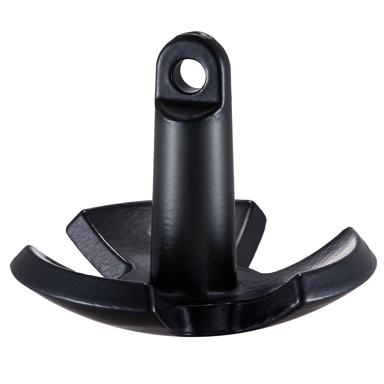 VEVOR River Anchor, 12 LBS Boat Anchor Cast Iron Black Vinyl-Coated with Shackle, Marine Grade Mushroom Anchor for Boats Up To 10 ft, Impressive Holding Power in River and Mud Bottom Lakes 9