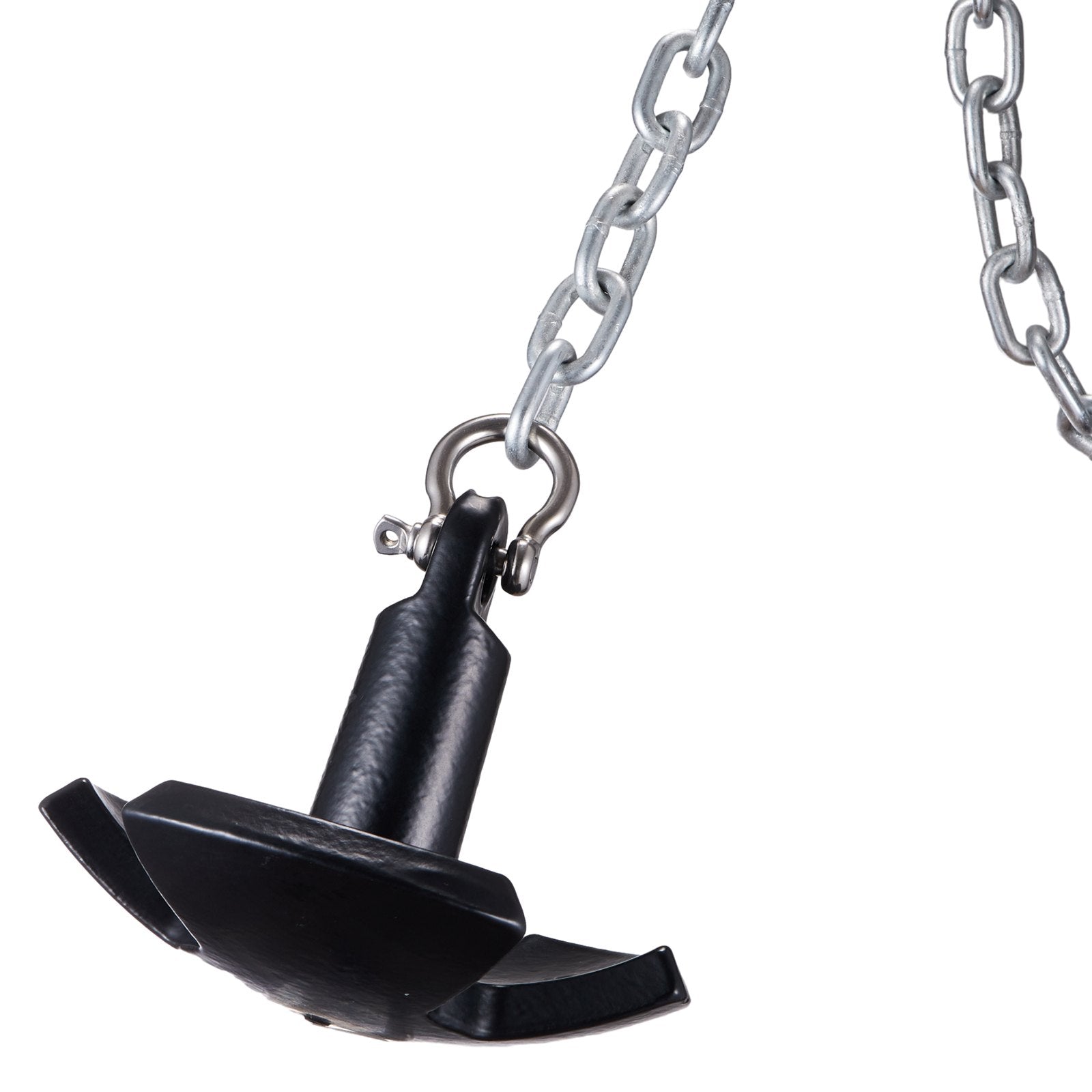 VEVOR River Anchor, 12 LBS Boat Anchor Cast Iron Black Vinyl-Coated with Shackle, Marine Grade Mushroom Anchor for Boats Up To 10 ft, Impressive Holding Power in River and Mud Bottom Lakes 11