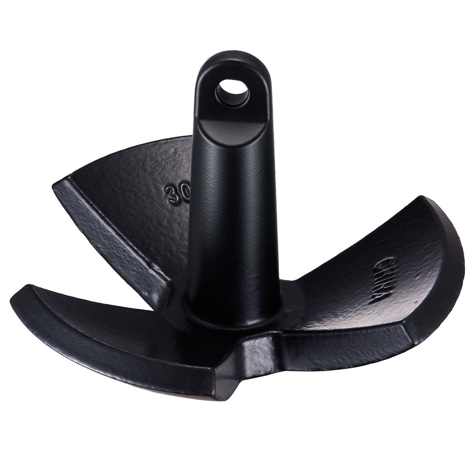 VEVOR River Anchor 30LB Boat Anchor Cast Iron Black Vinyl-Coated Mushroom Anchor 10
